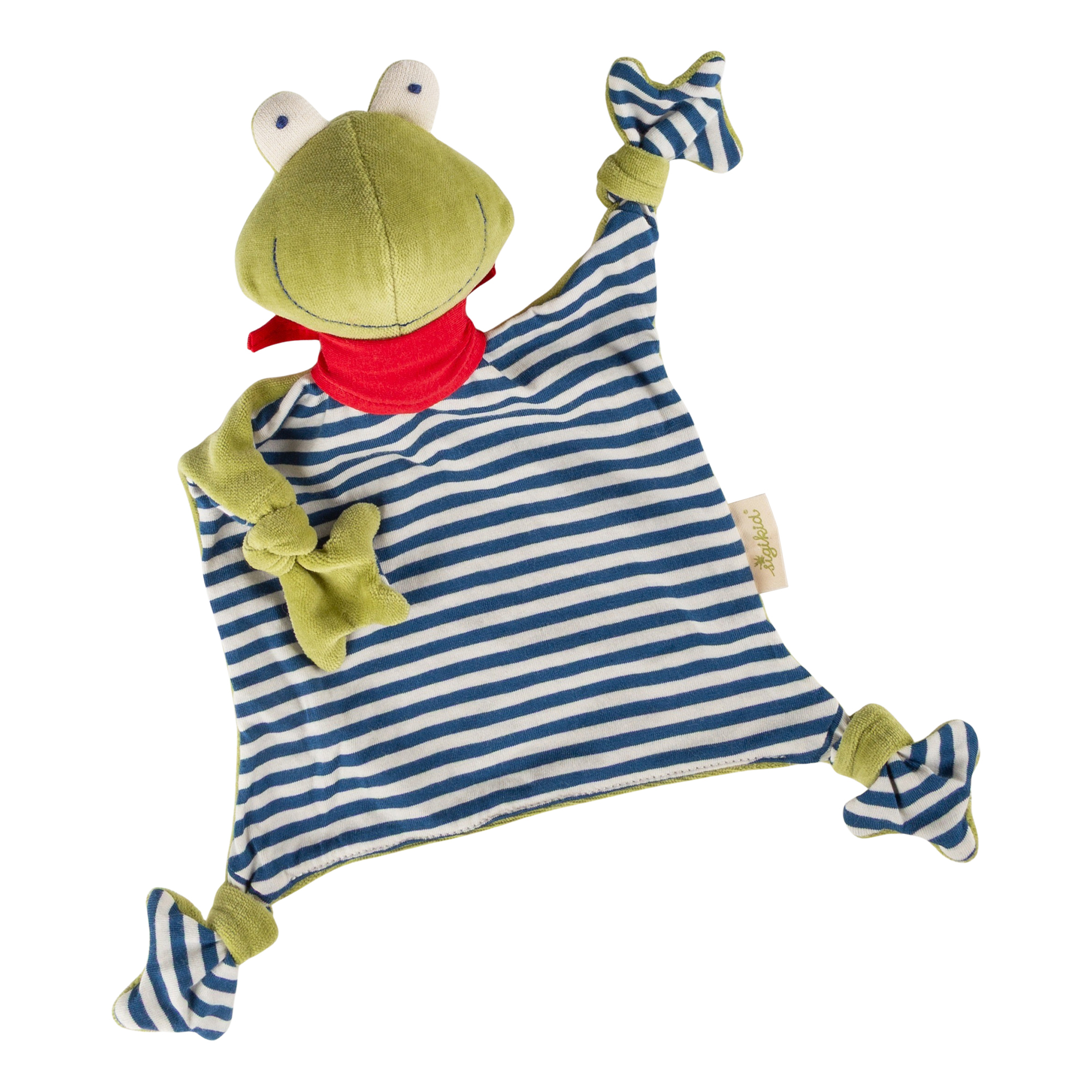 Bio Baby Schnuffeltuch Frosch, Green