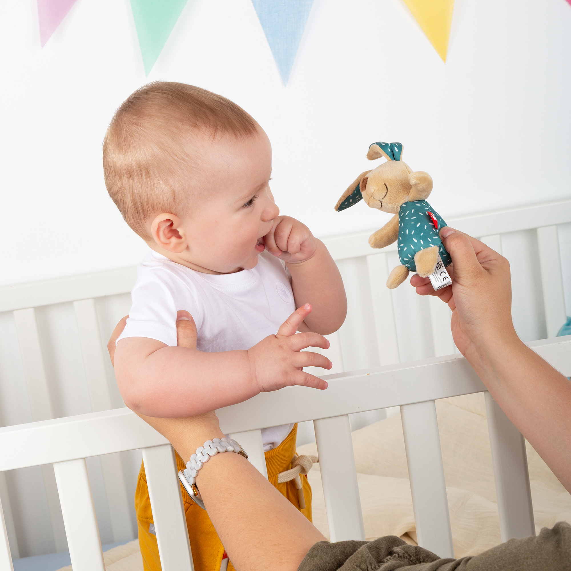 Baby Greifling Hase grün Baby Greifling Hase grün