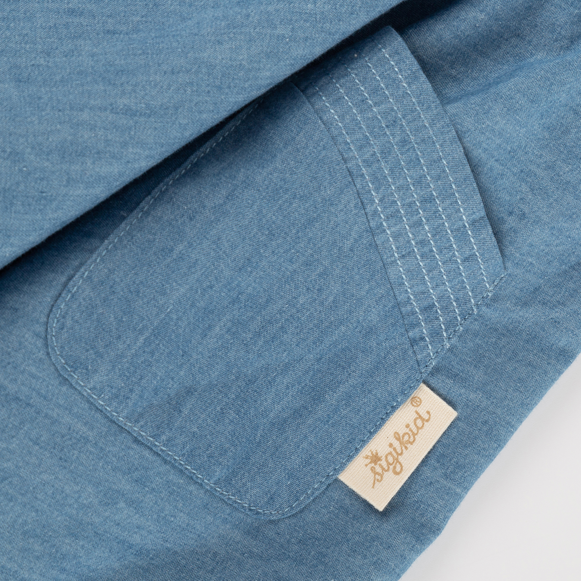 Kinder Chambray-Rock, hellblau, Funny Dog Kinder Chambray-Rock, hellblau, Funny Dog