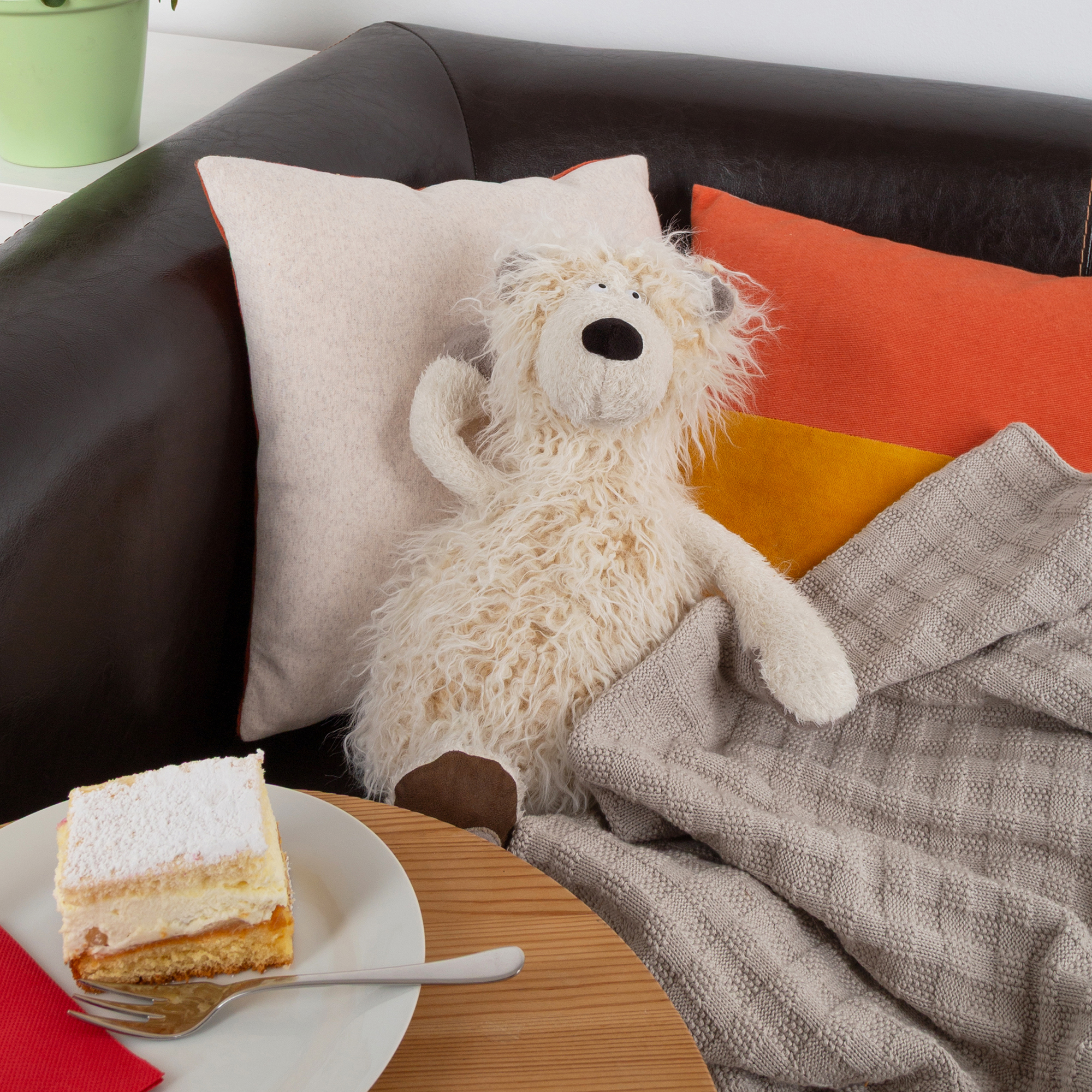 Soft toy polar bear Iky Piky, Beasts collection