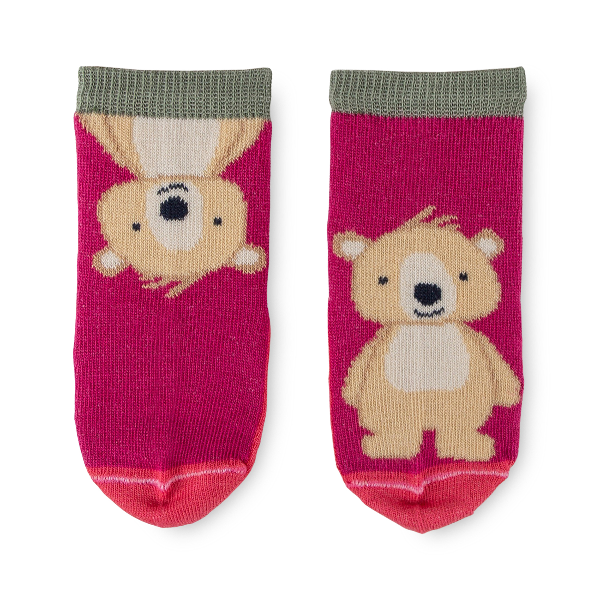 Kinder 3er Sockenset Bär Fancy Forest, pink