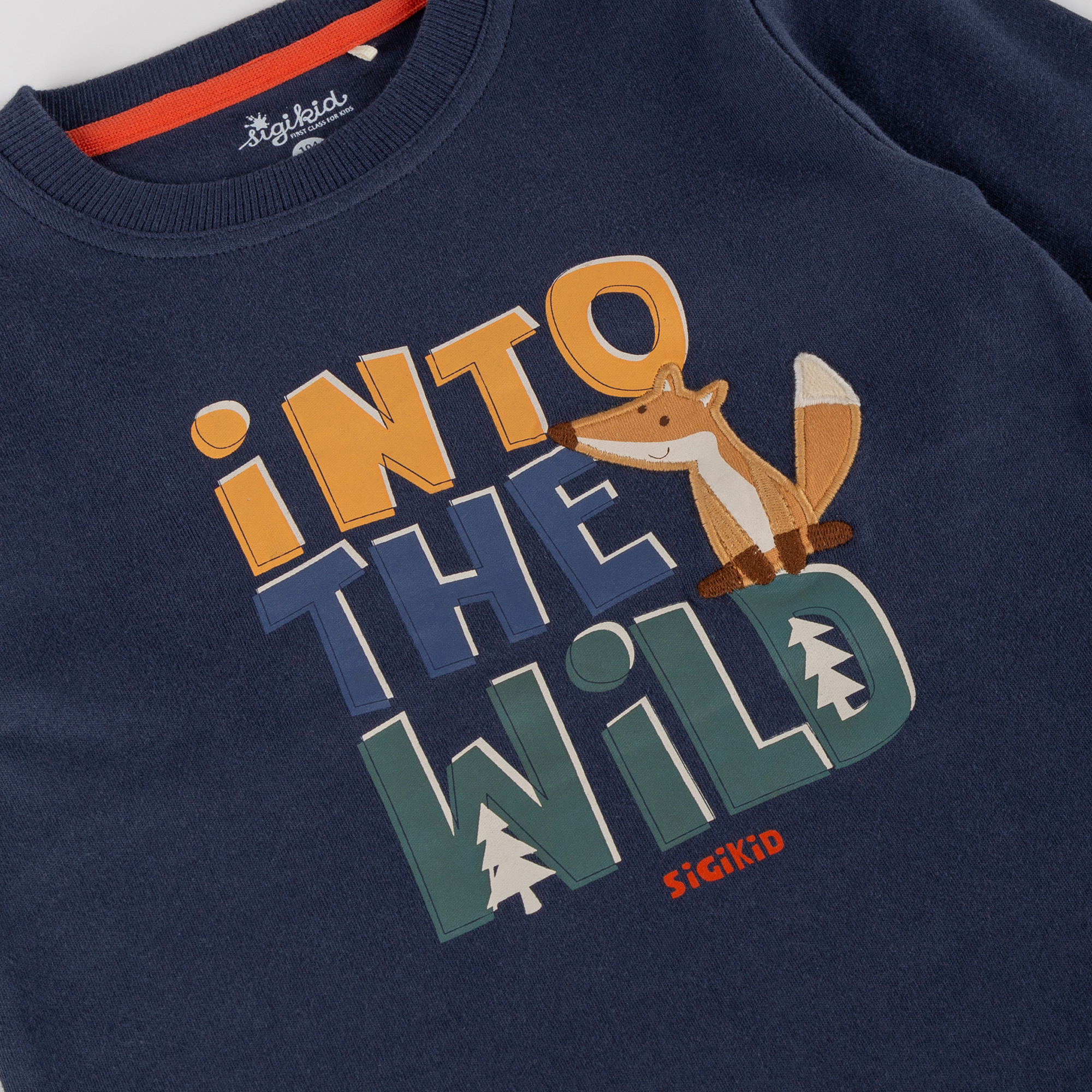 Children's long sleeve Tee Wild Fox, dark blue