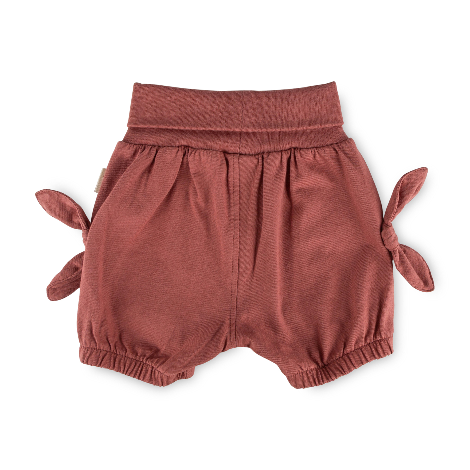 Baby Shorts mit Schleifchen, rotbraun