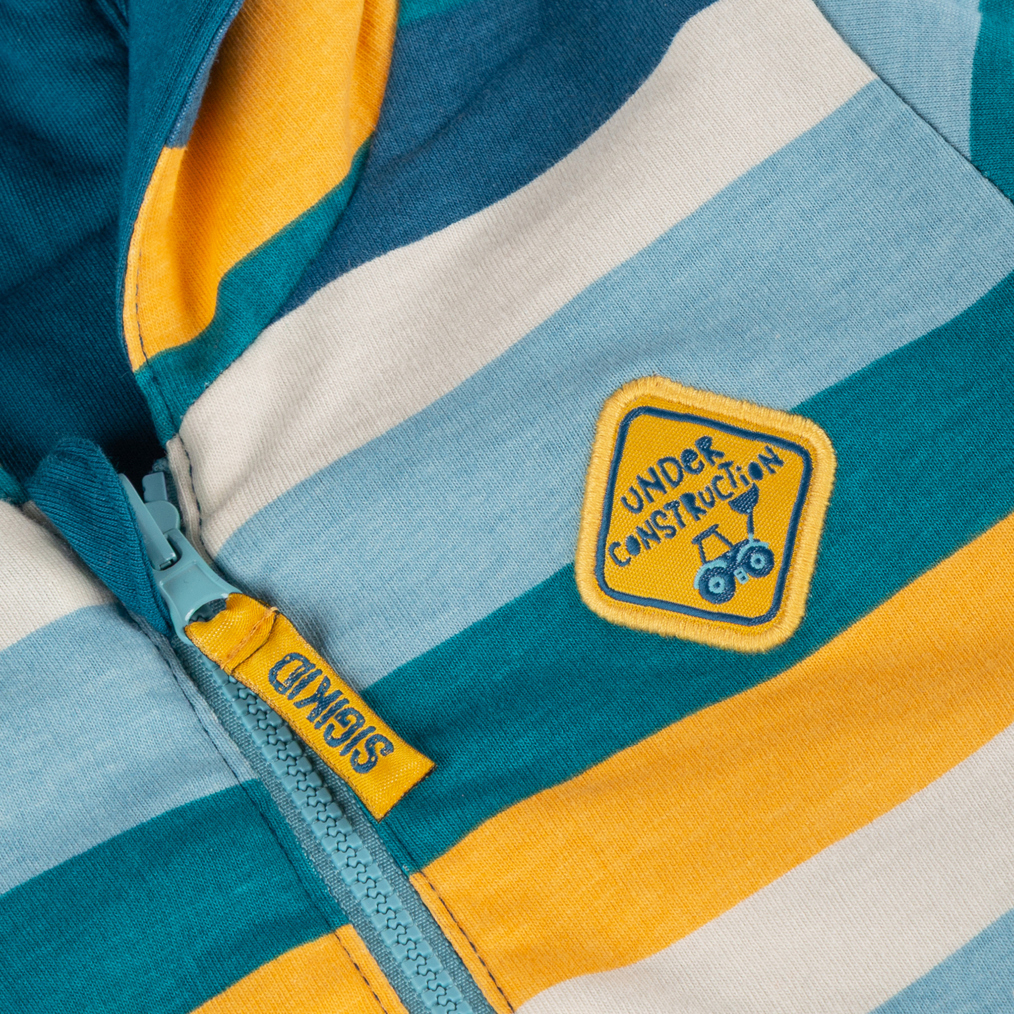 Baby Wendejacke Fahrzeuge, gestreift/uni grün