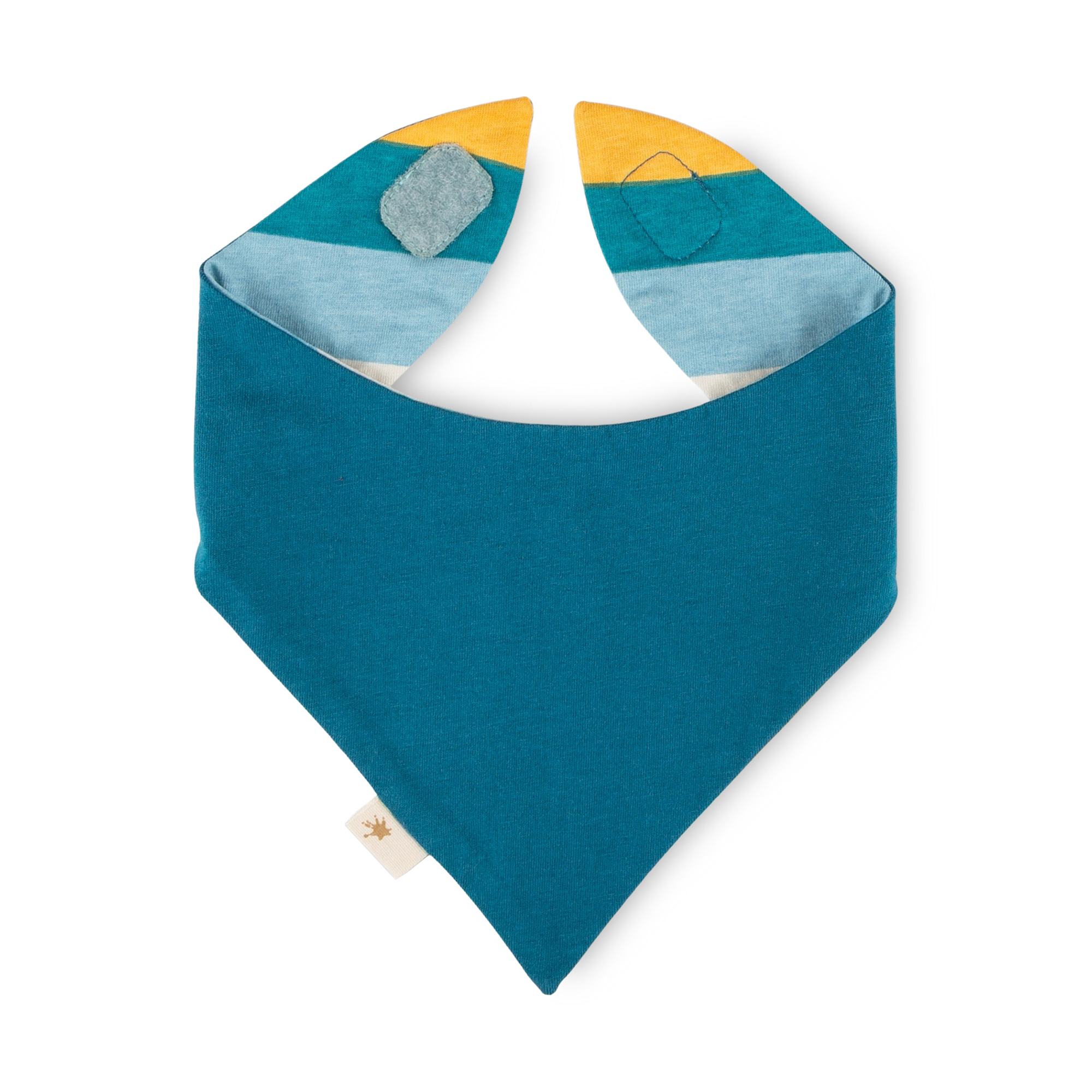 Reversible baby bandana bib, Tractor & Co