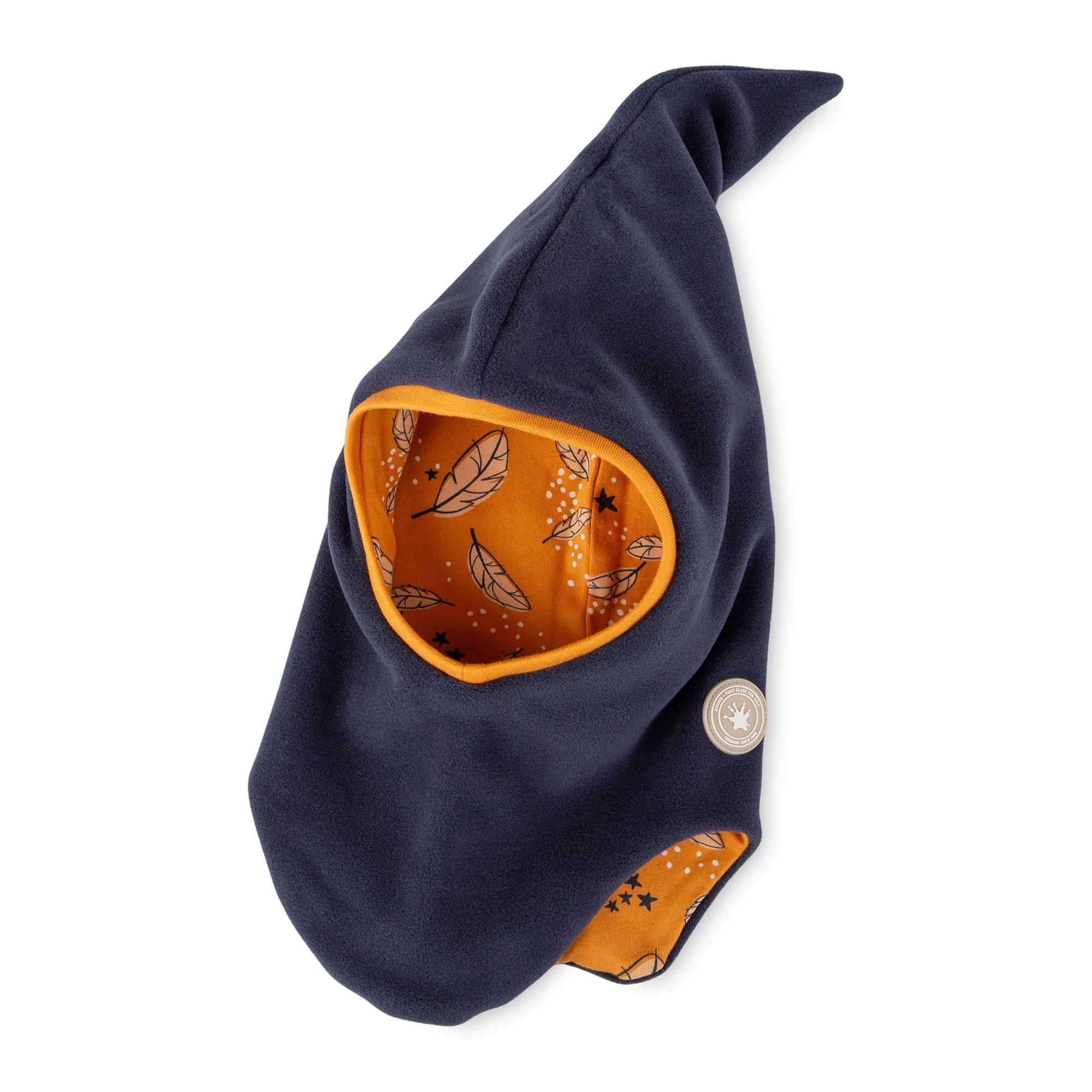 Kinder Schlupf Fleecemütze Magic Owl, dunkelblau