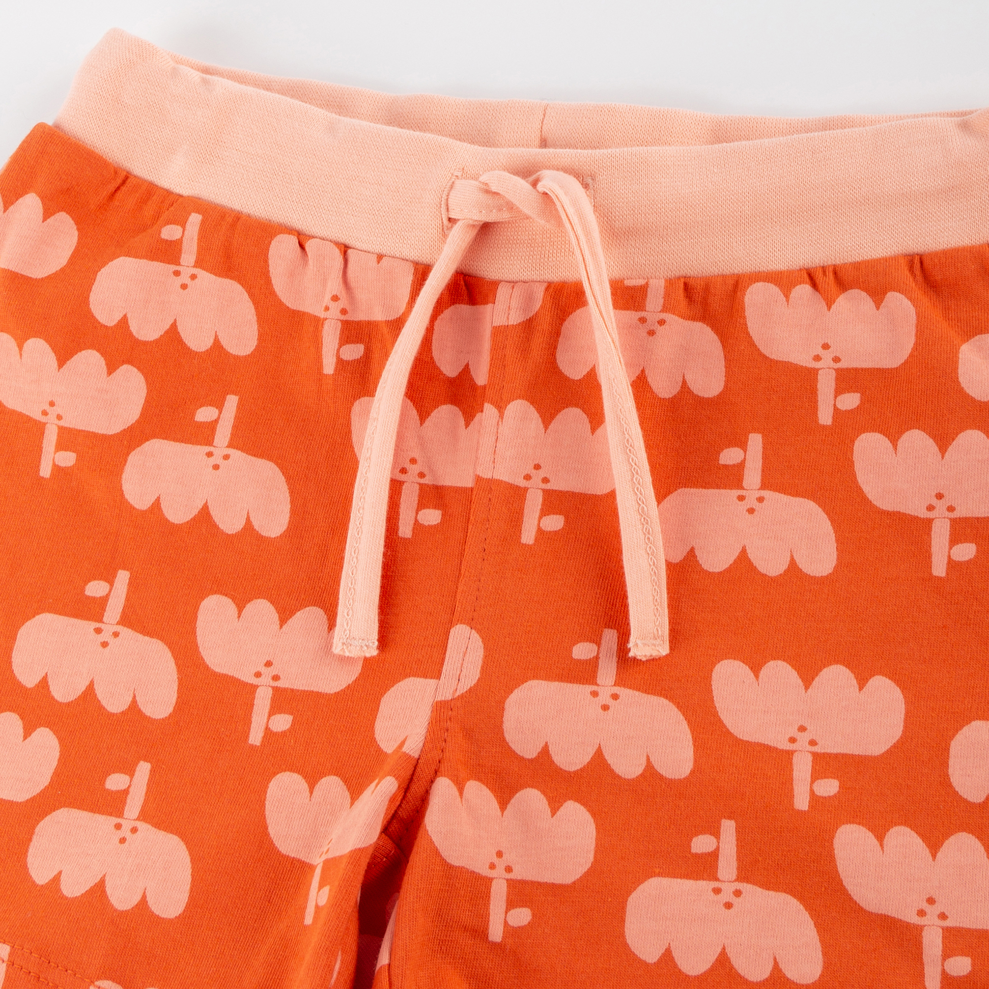 Kurzer Kinder Pyjama Hase, apricot/hellrot Kurzer Kinder Pyjama Hase, apricot/hellrot