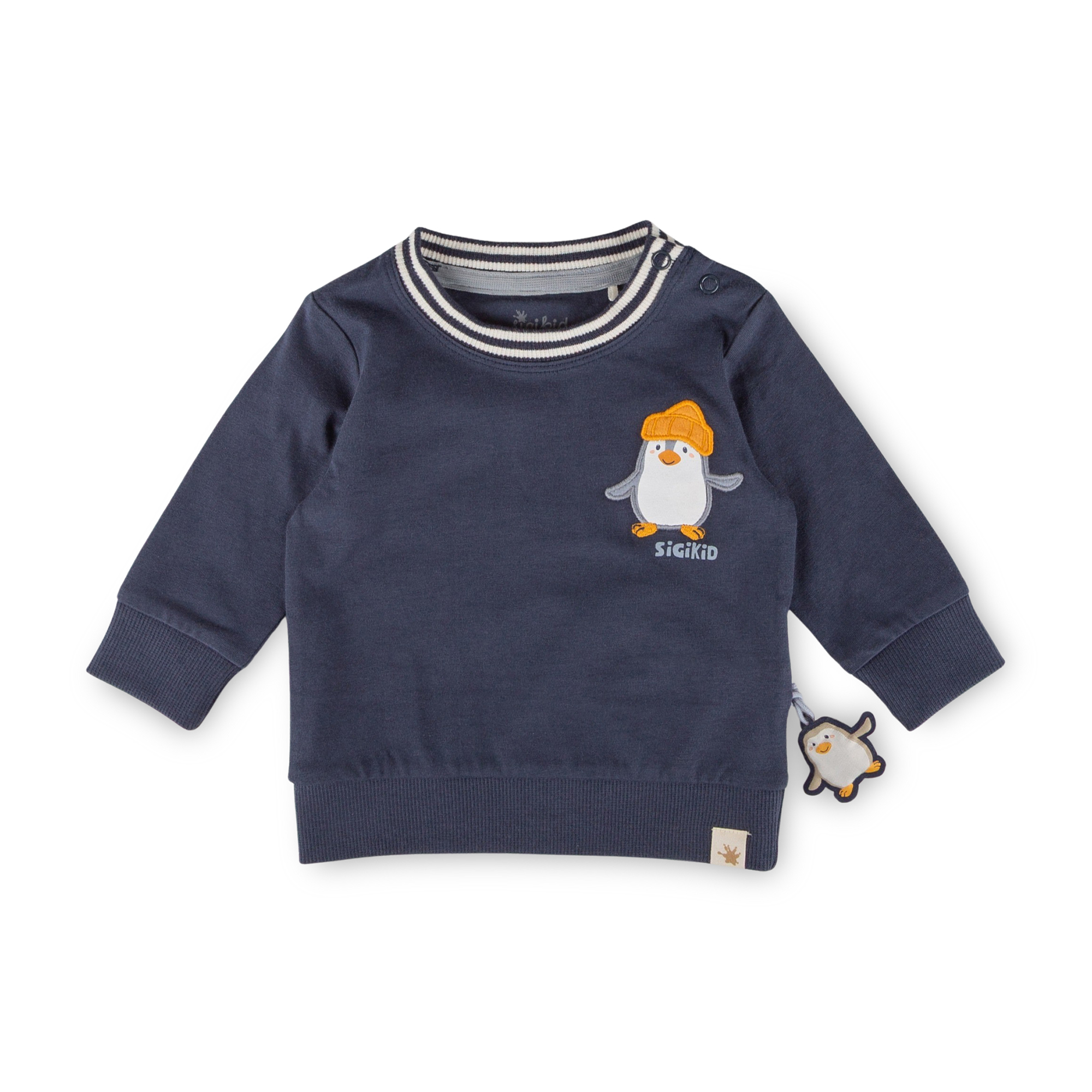 Baby Langarmshirt Pinguin Polar Friends, dunkelblau