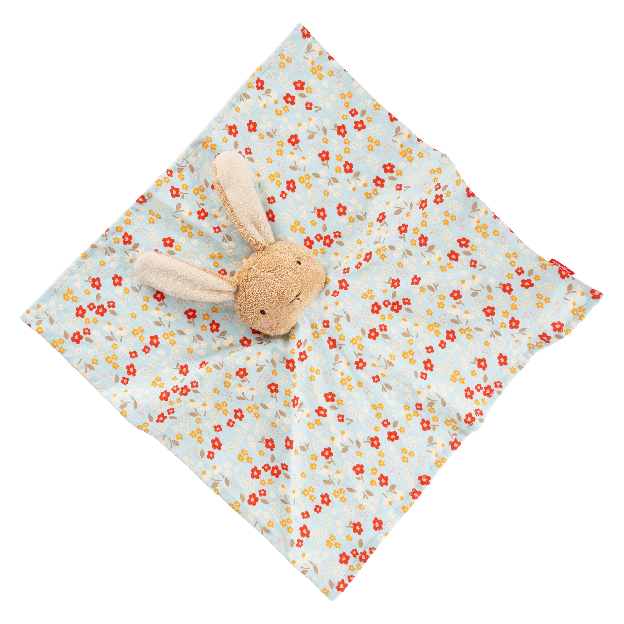 Baby comforter blankie bunny, light blue