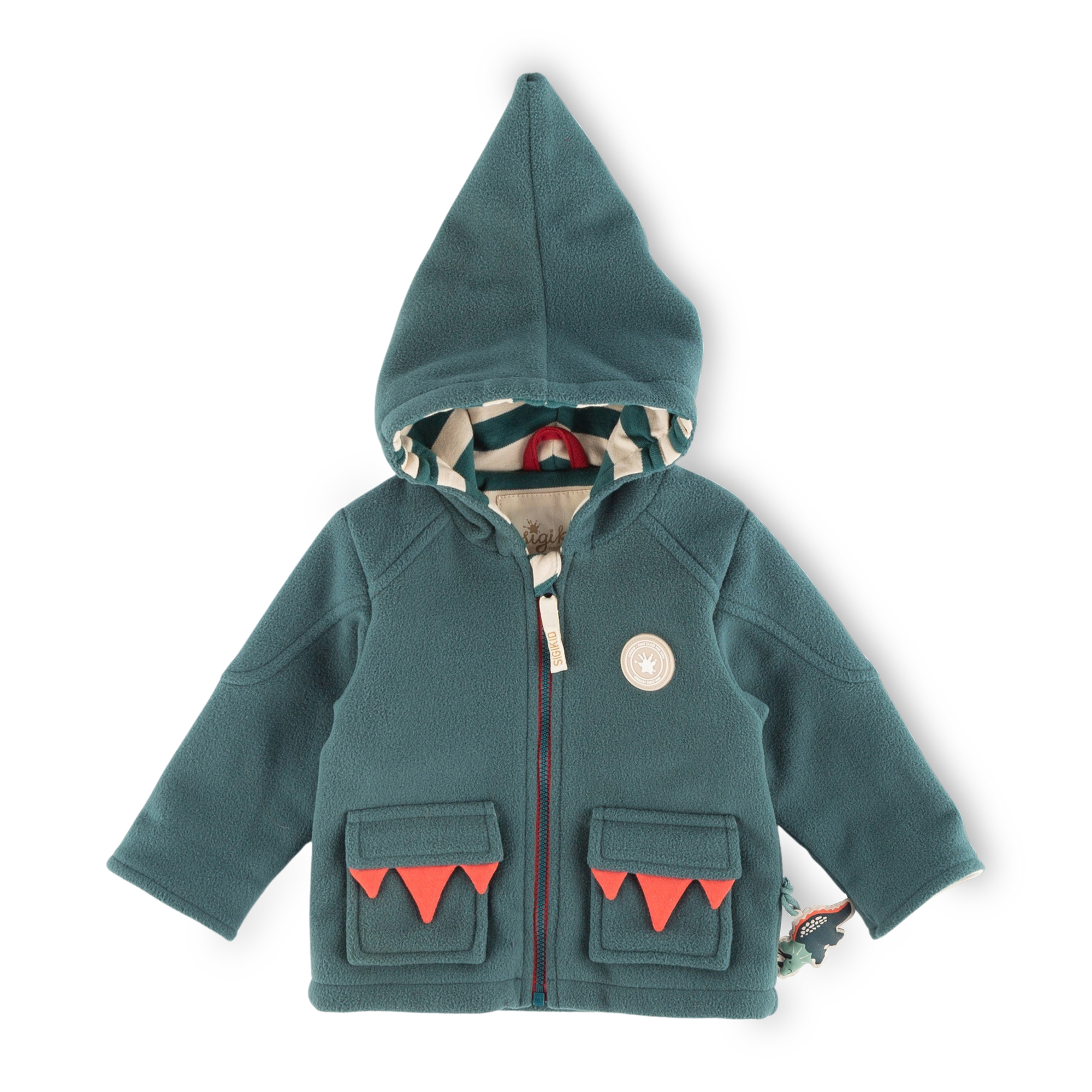 Baby Fleecejacke Dino, grün