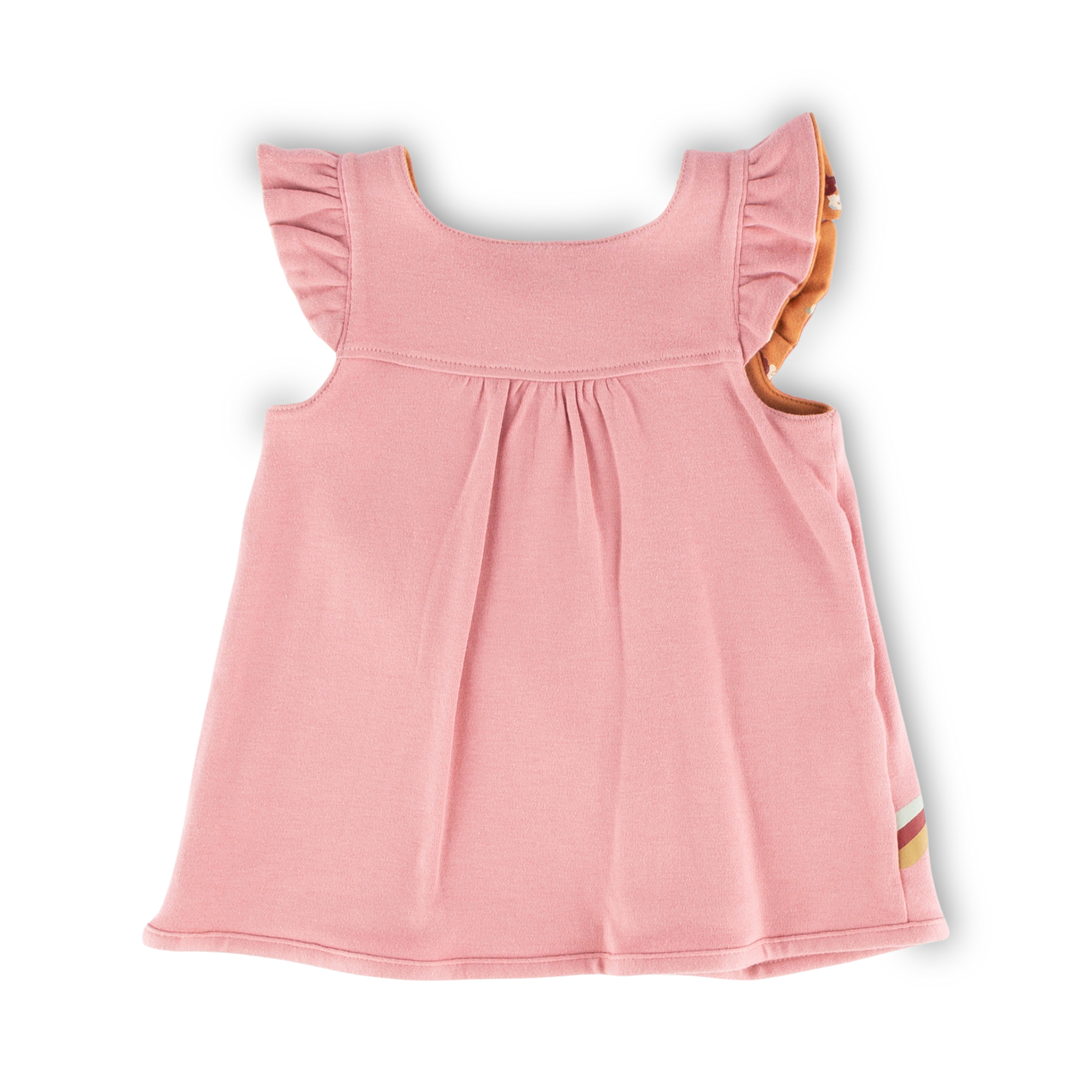 Baby Wendekleid, Blümchen Print und rosa Baby Wendekleid, Blümchen Print und rosa