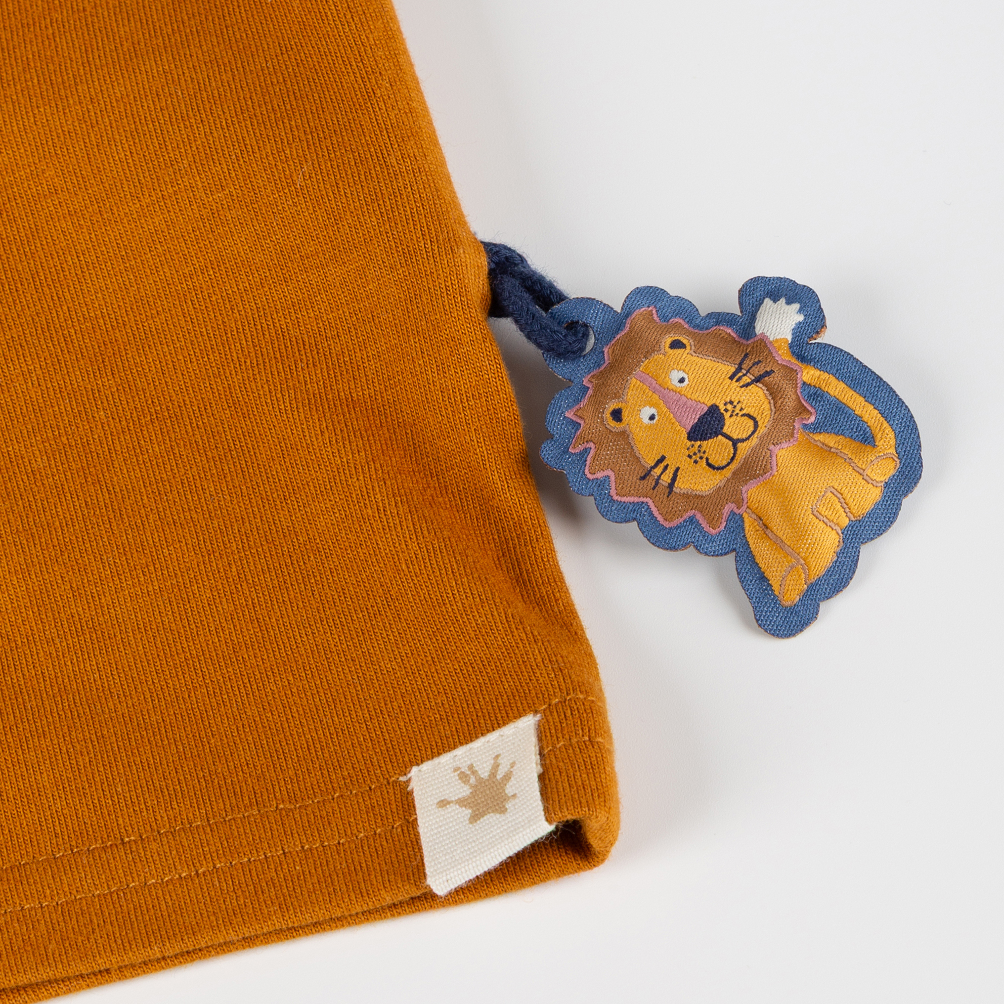 Baby T-Shirt Tiger & Löwe, braun