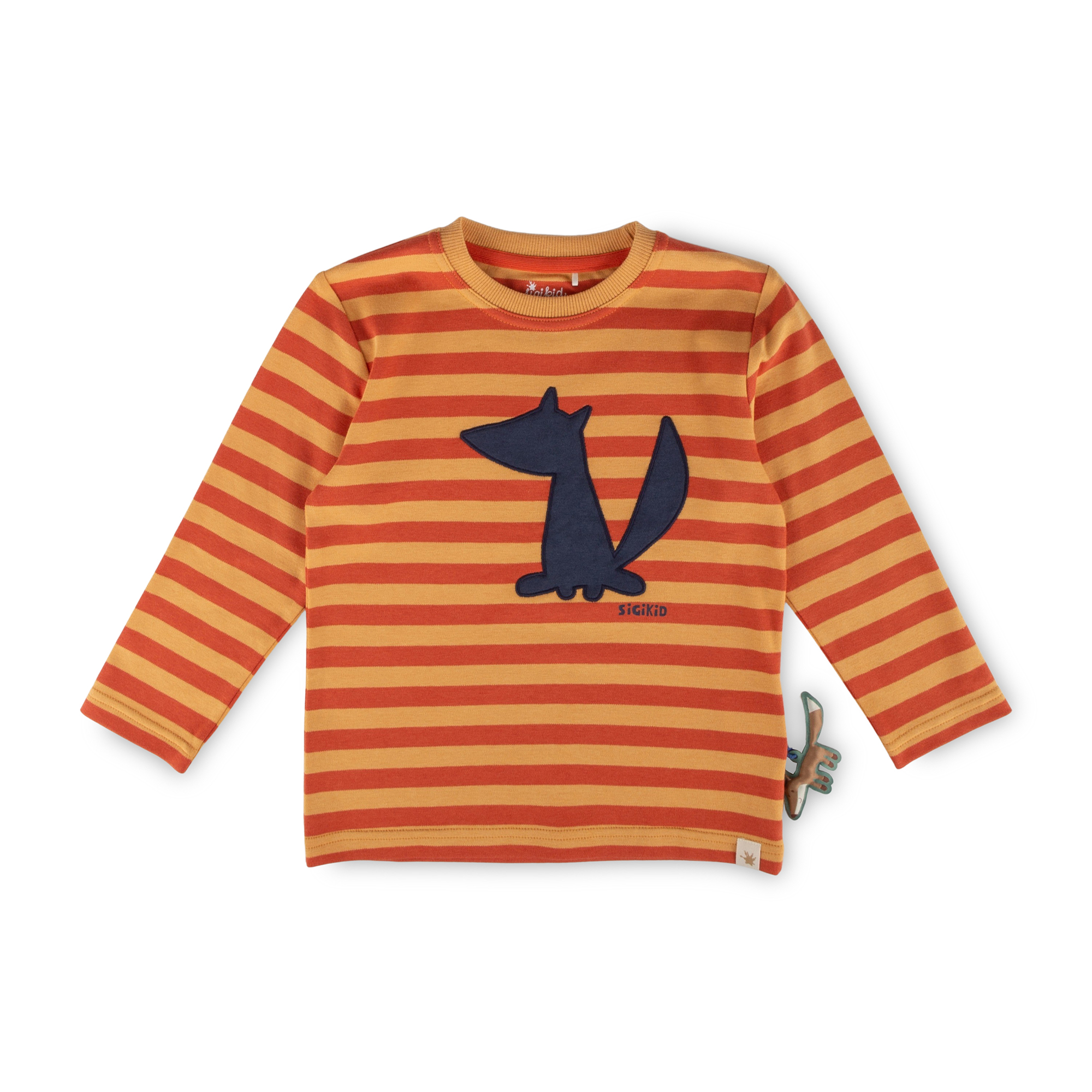 Kinder Langarmshirt Fuchs Wild Fox, orange-gelb gestreift Kinder Langarmshirt Fuchs Wild Fox, orange-gelb gestreift