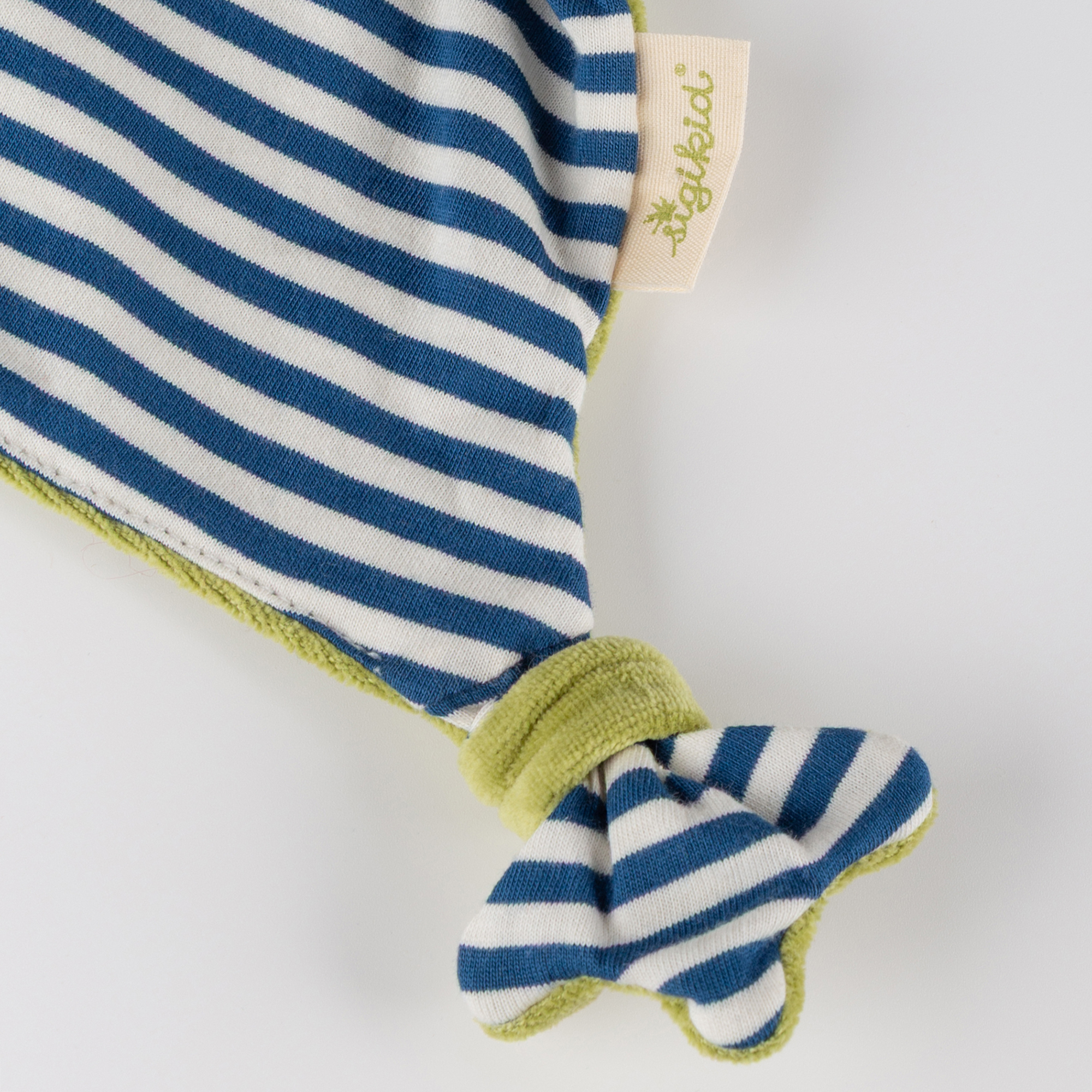 Organic baby comforter lovey frog, Green