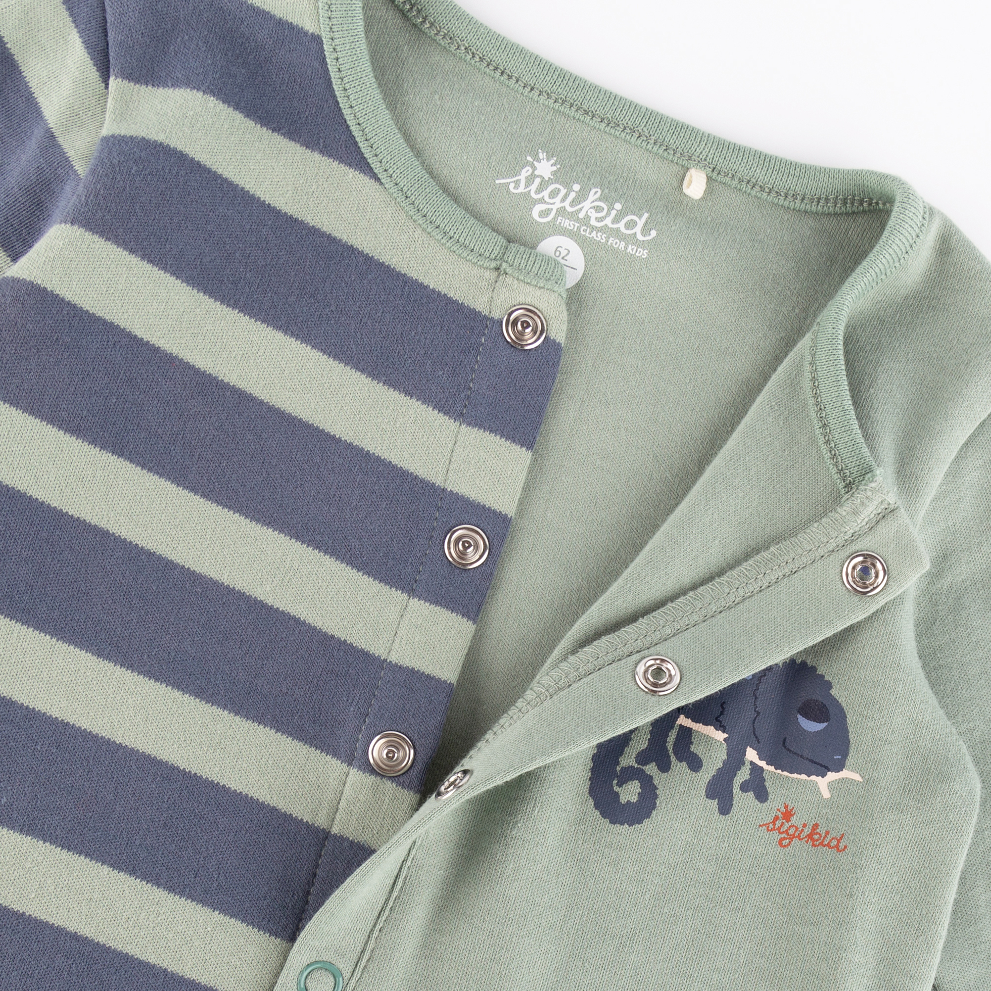 Baby Schlaf Overall Chamäleon, grün-blau Baby Schlaf Overall Chamäleon, grün-blau