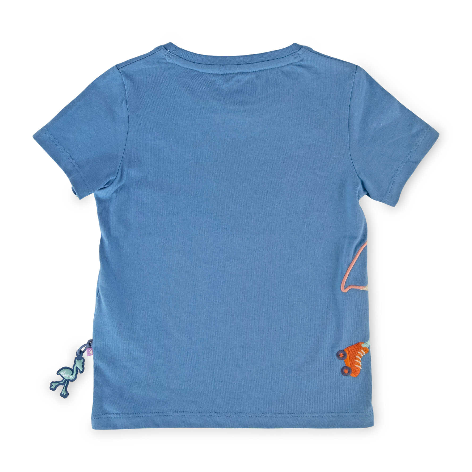 Blaues Kinder T-Shirt mit Flamingo Motiv Blaues Kinder T-Shirt mit Flamingo Motiv