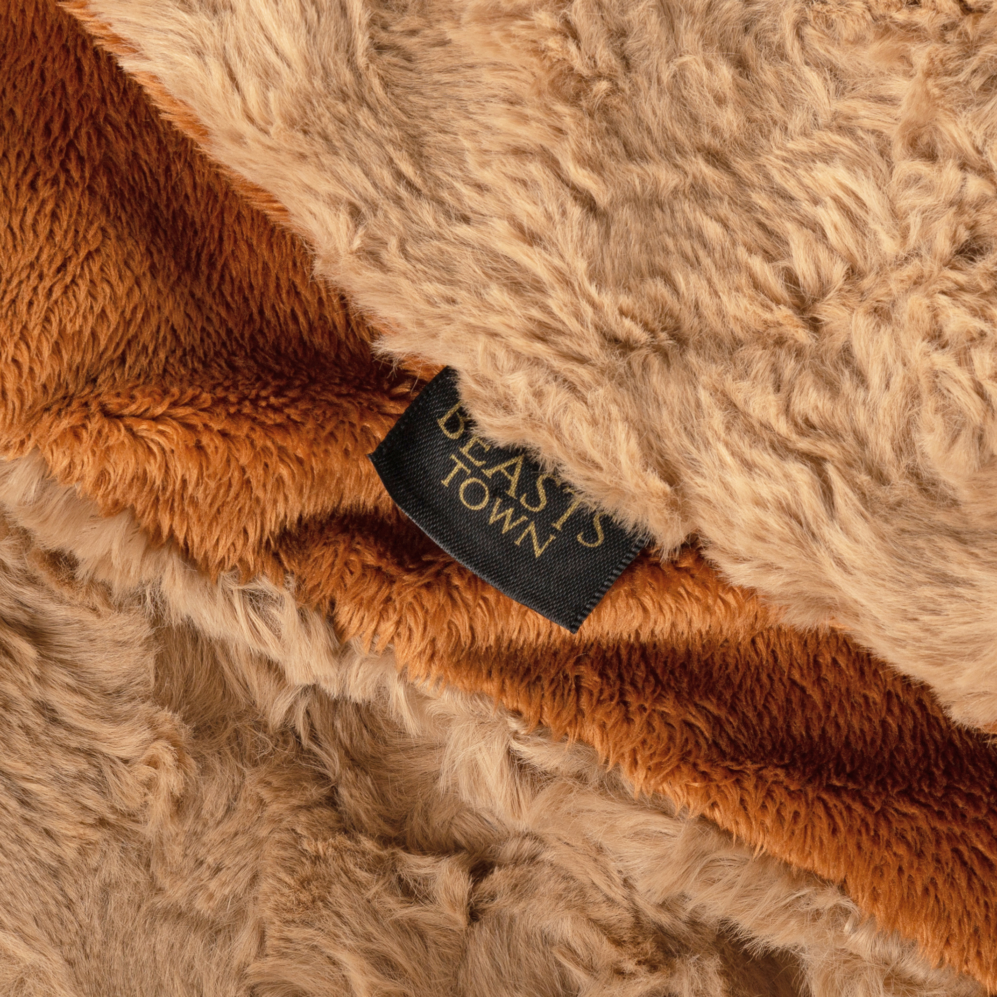 Beasts Kuscheldecke Plüsch, braun gewirbelt Beasts Kuscheldecke Plüsch, braun gewirbelt