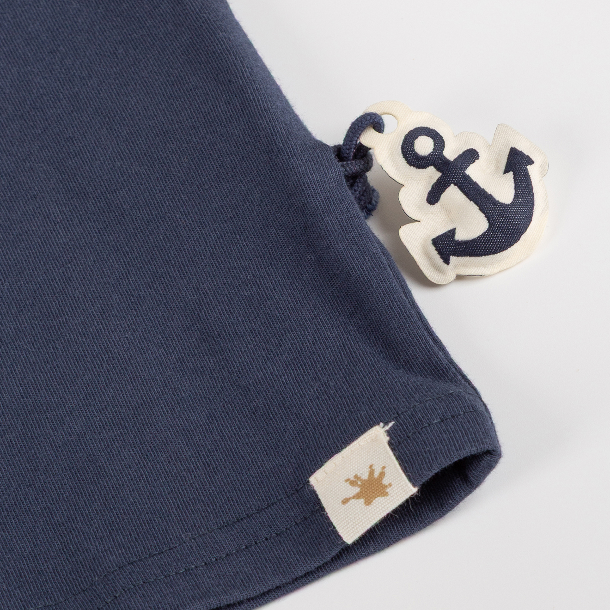 Blaues Kinder T-Shirt Segelschiff