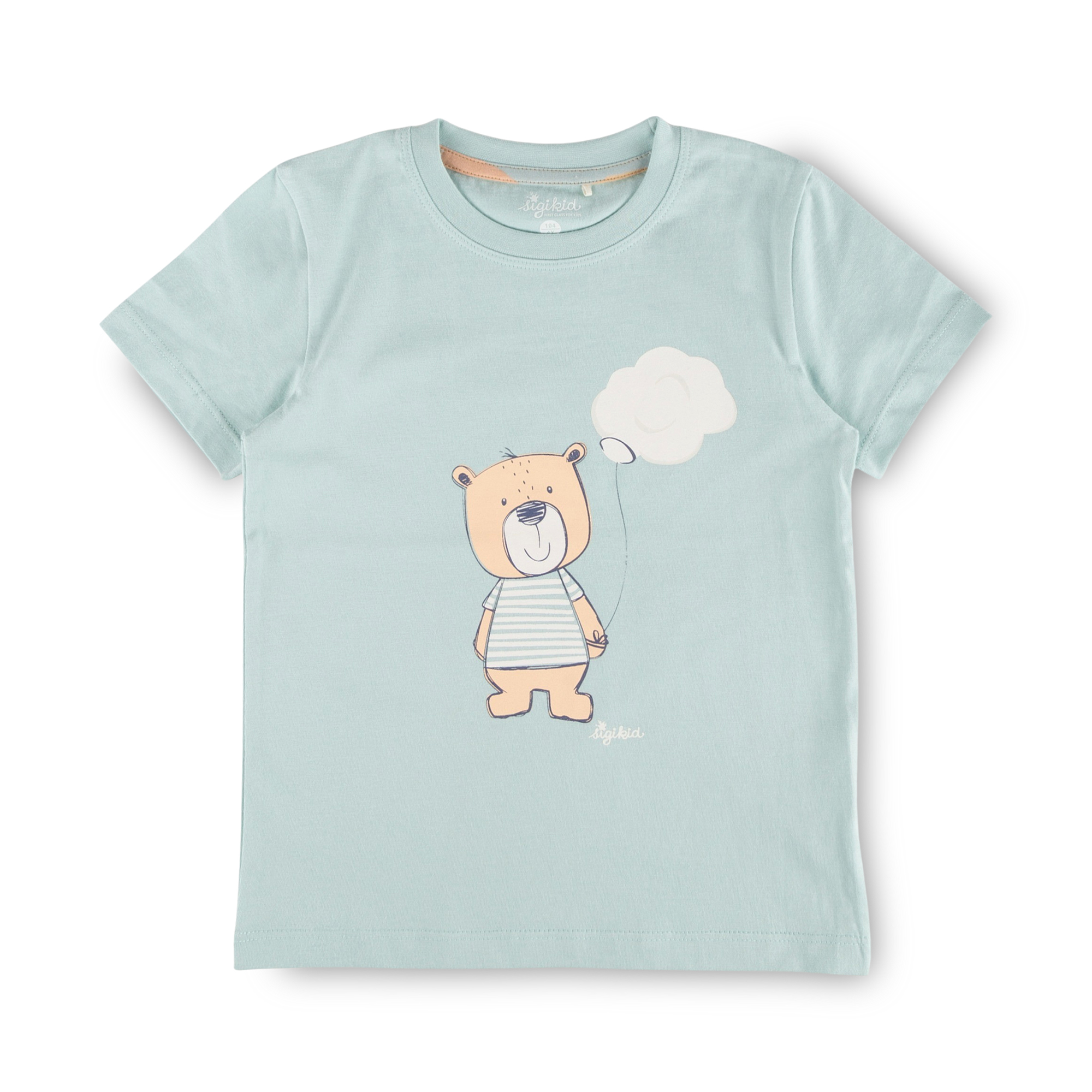 Kurzer Kinder Pyjama Bär, hellblau