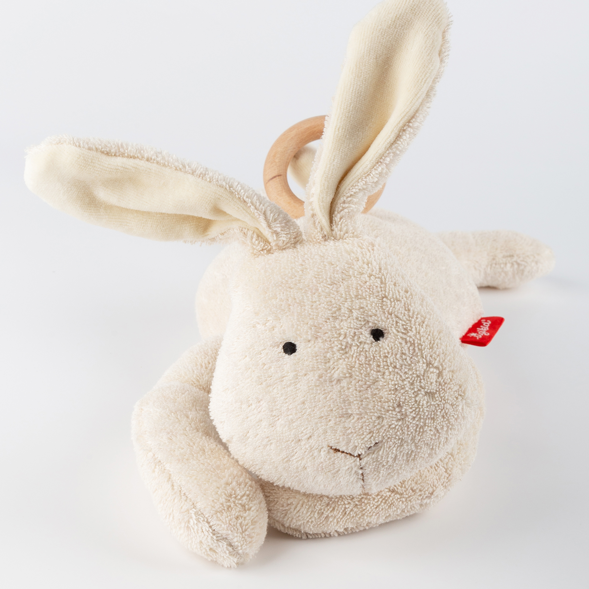 Mom's musical soft toy bunny Mamilodie, écru, for pregnancy