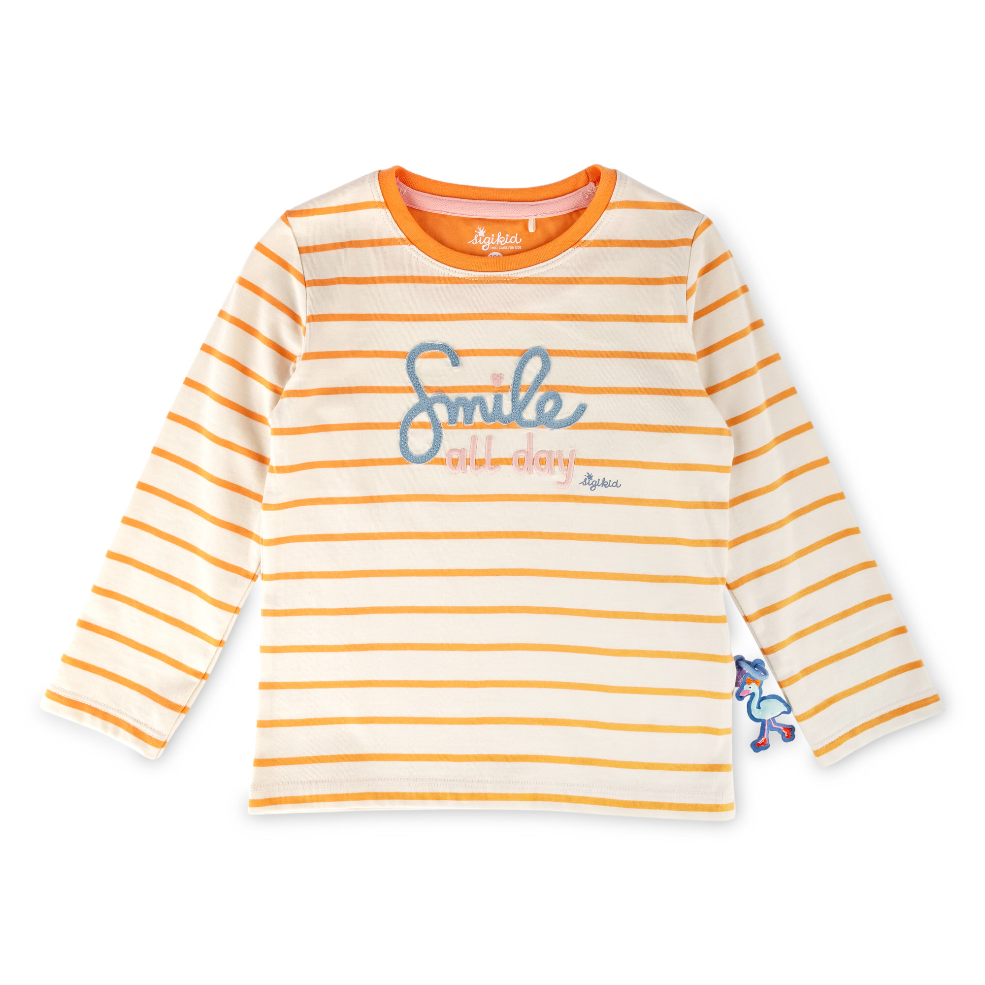 Kinder Ringel Langarmshirt, orange-weiß Kinder Ringel Langarmshirt, orange-weiß
