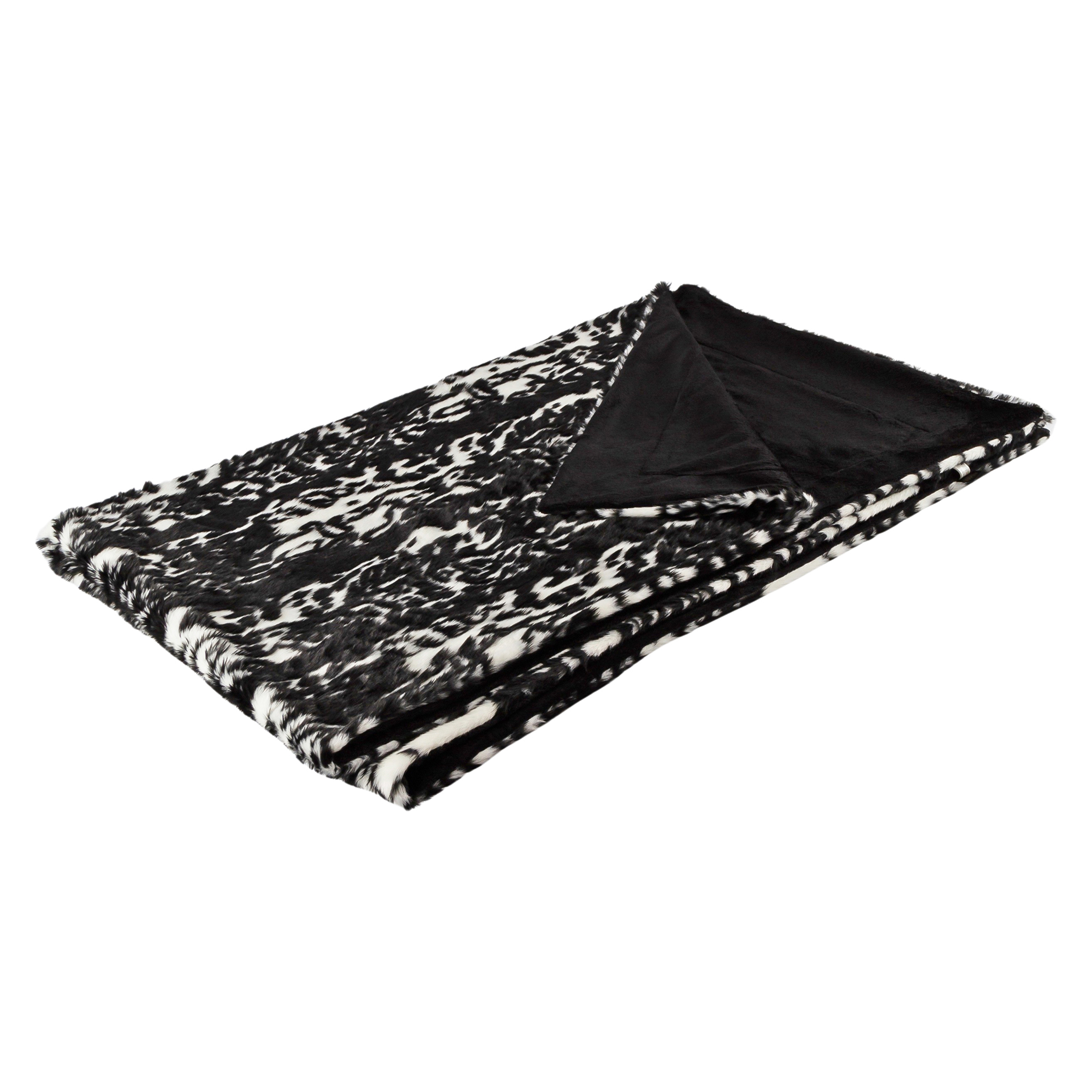 Beasts Kuscheldecke Plüsch, schwarz/weiß Beasts Kuscheldecke Plüsch, schwarz/weiß