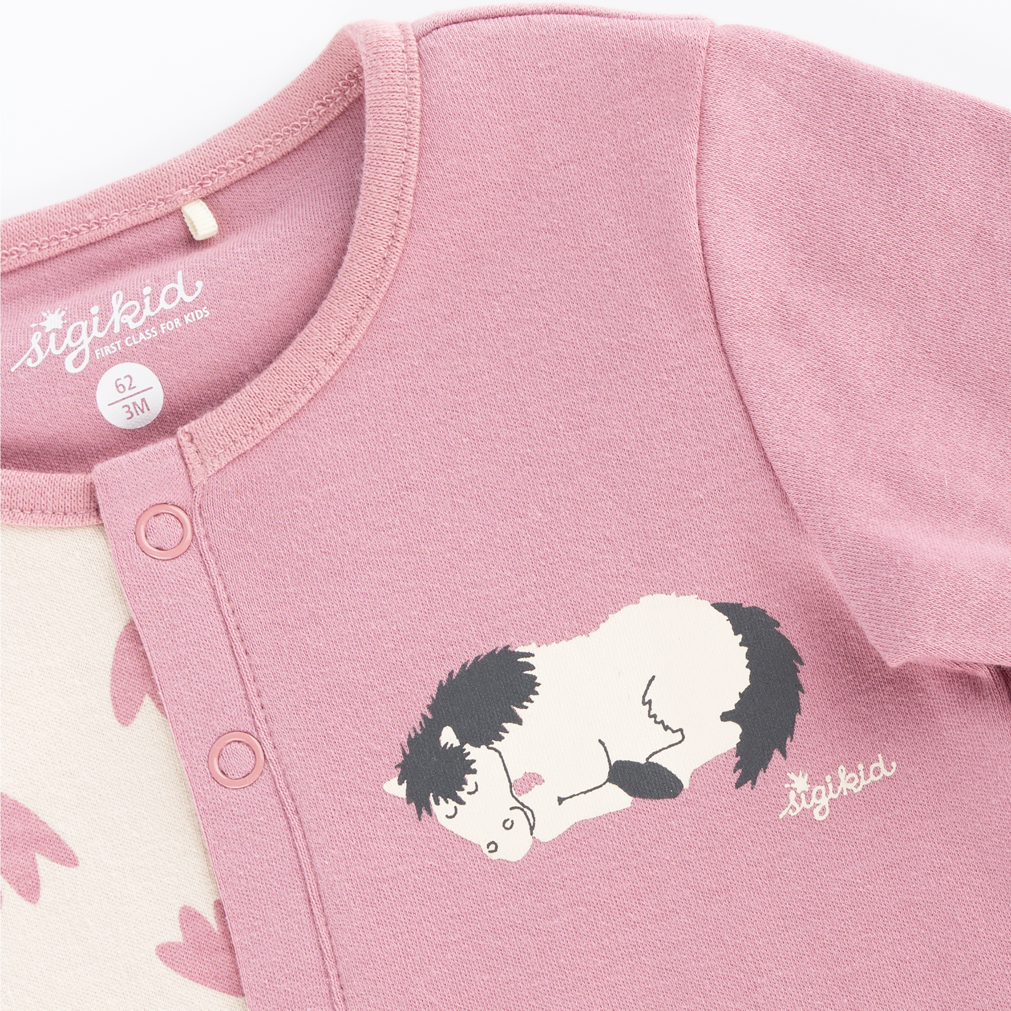 Baby Schlaf Overall Pony, rosa-weiß Baby Schlaf Overall Pony, rosa-weiß