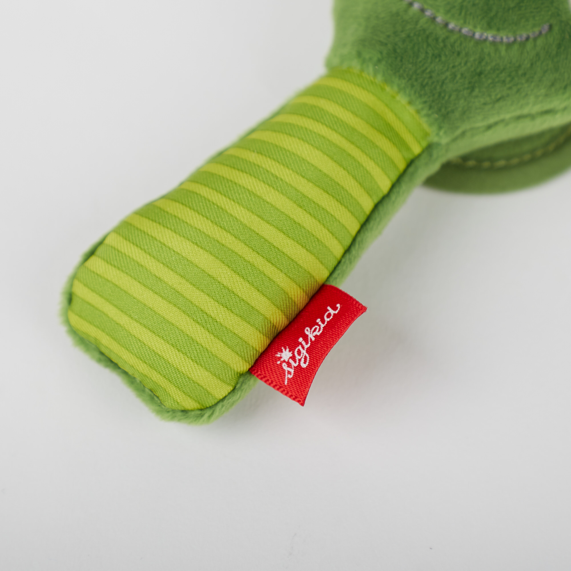 Rattle grasp toy frog with mirror