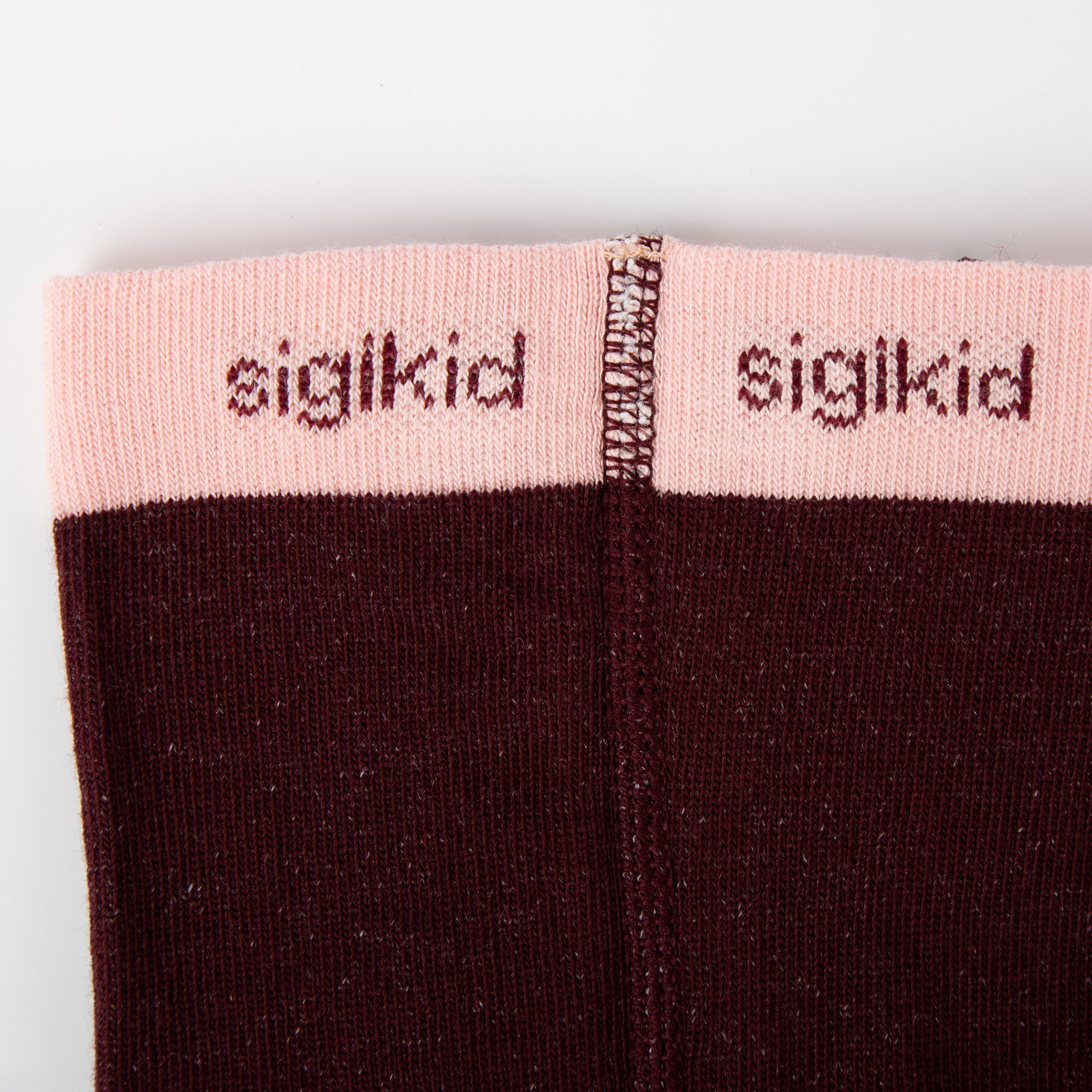 2 pair set baby tights pink/burgundy
