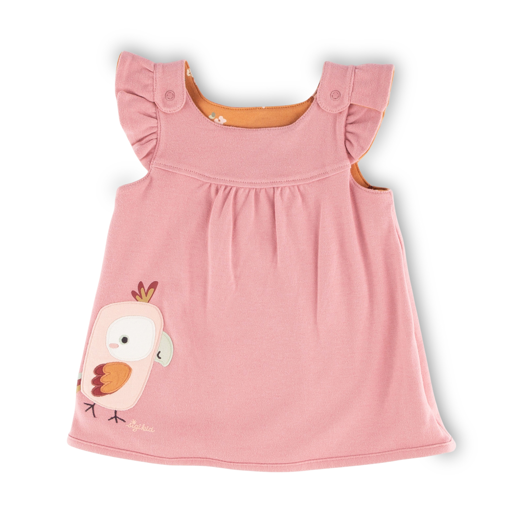 Baby Wendekleid, Blümchen Print und rosa Baby Wendekleid, Blümchen Print und rosa