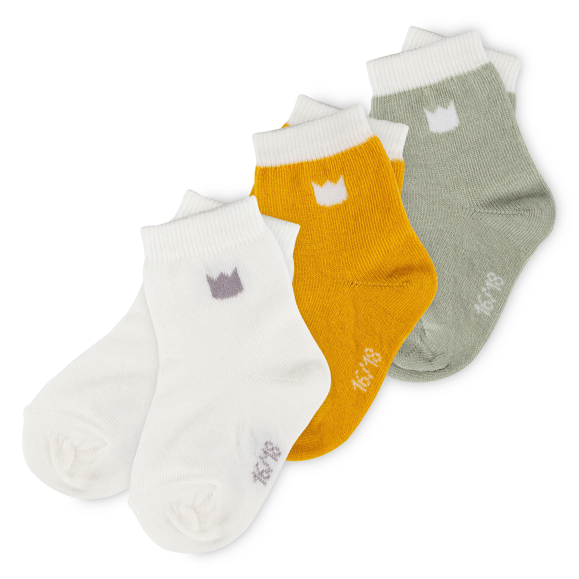 Newborn baby socks, 3-pair-set