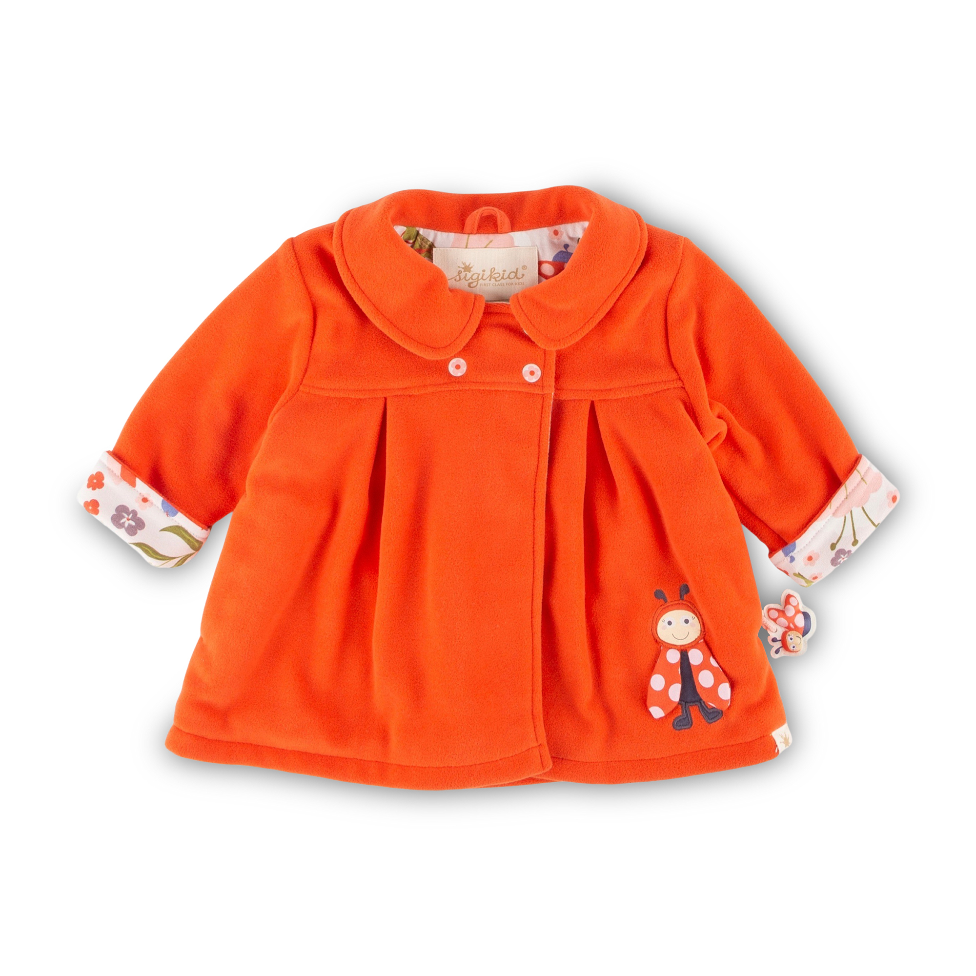 Baby Fleecemantel Marienkäfer, gefüttert Baby Fleecemantel Marienkäfer, gefüttert