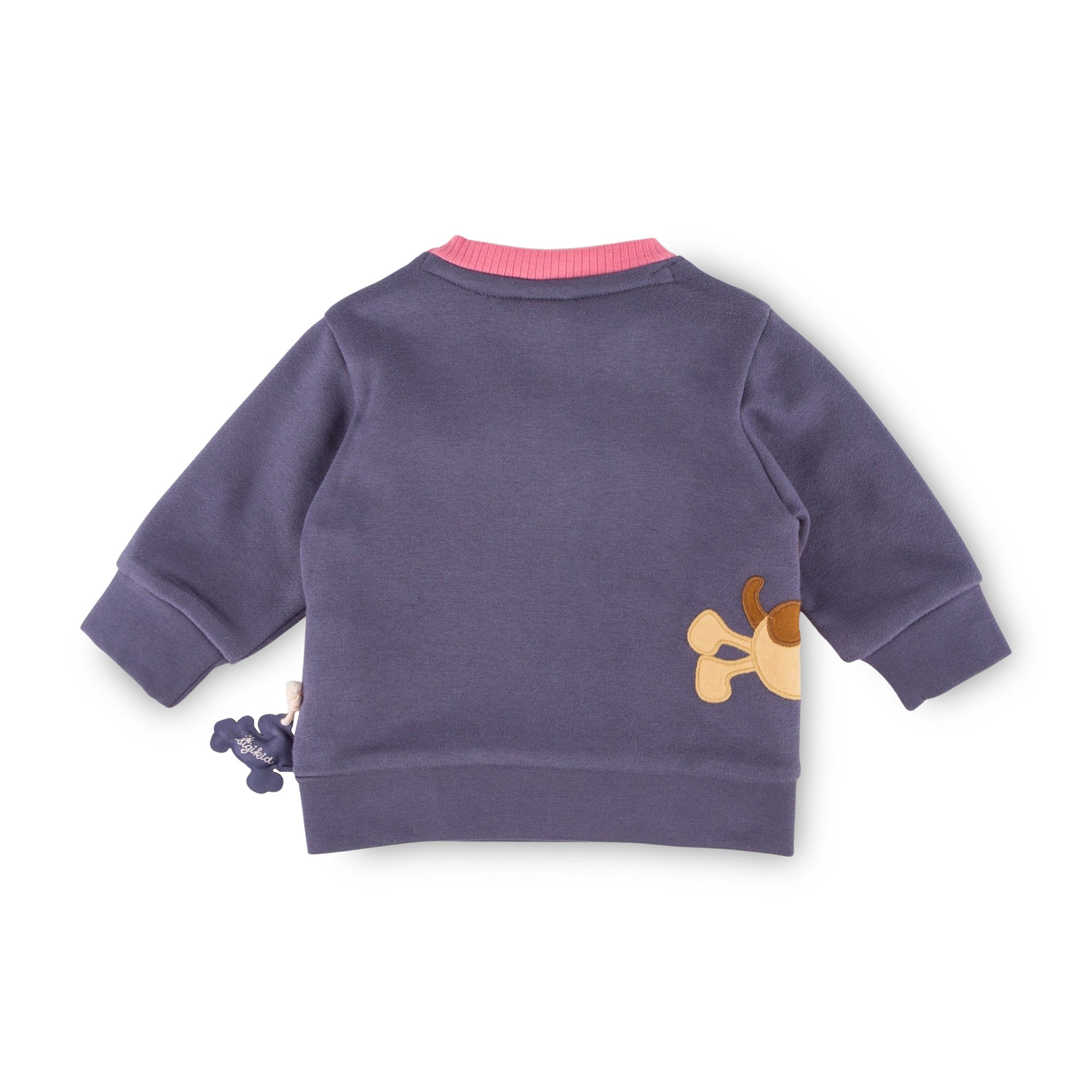 Blaues Baby Sweatshirt, Hündchen Funny Dog Blaues Baby Sweatshirt, Hündchen Funny Dog