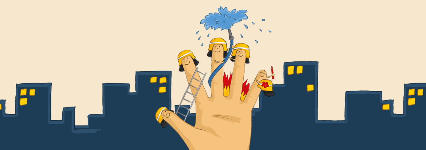 Fingerspiel Feuerwehr