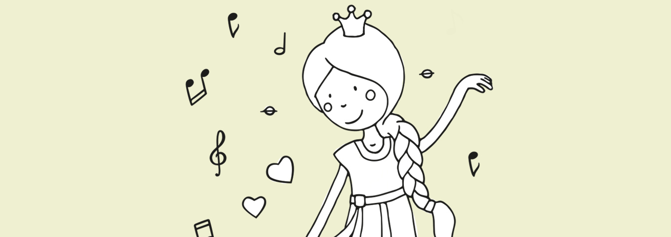 Ausmalbild: Prinzessin