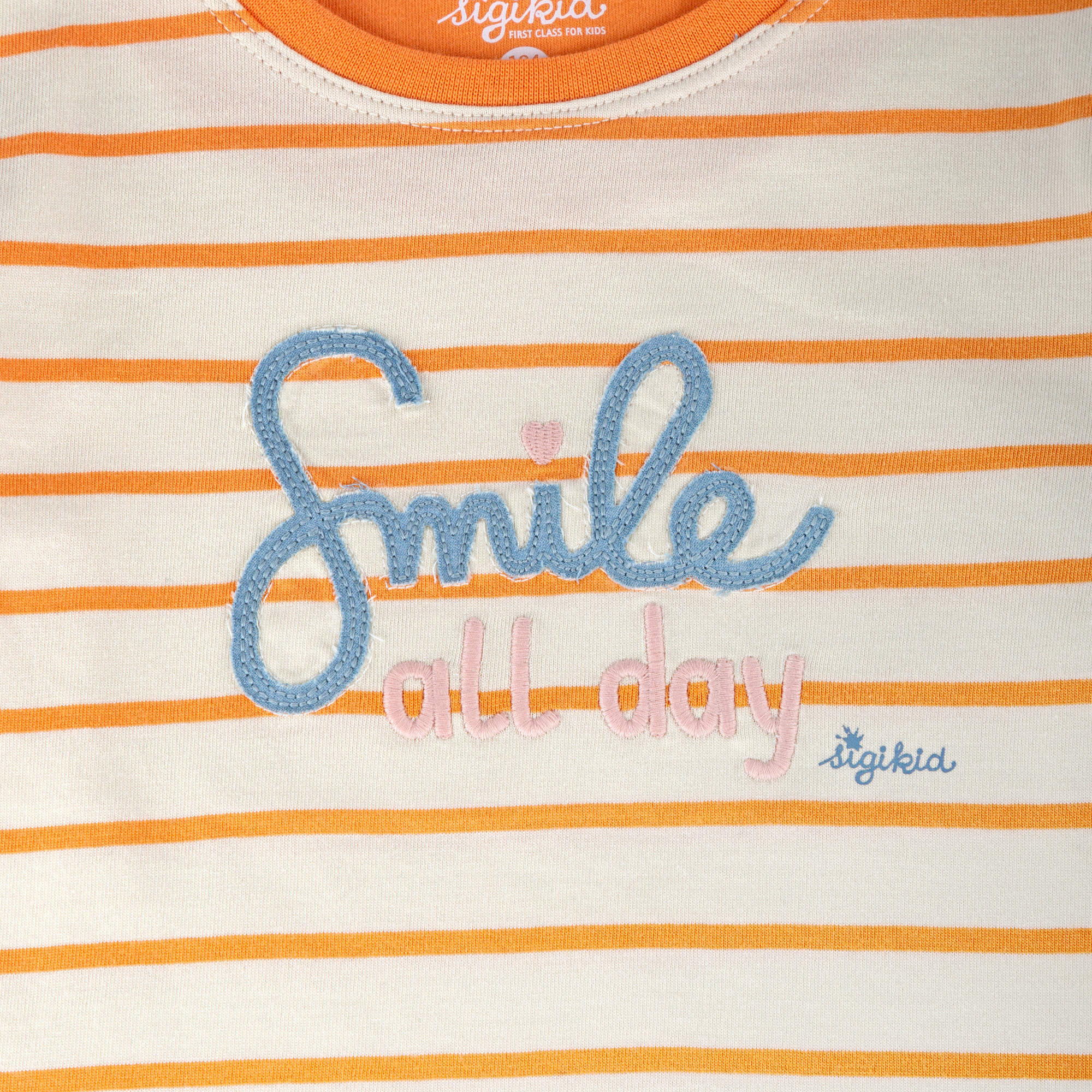 Kinder Ringel Langarmshirt, orange-weiß Kinder Ringel Langarmshirt, orange-weiß