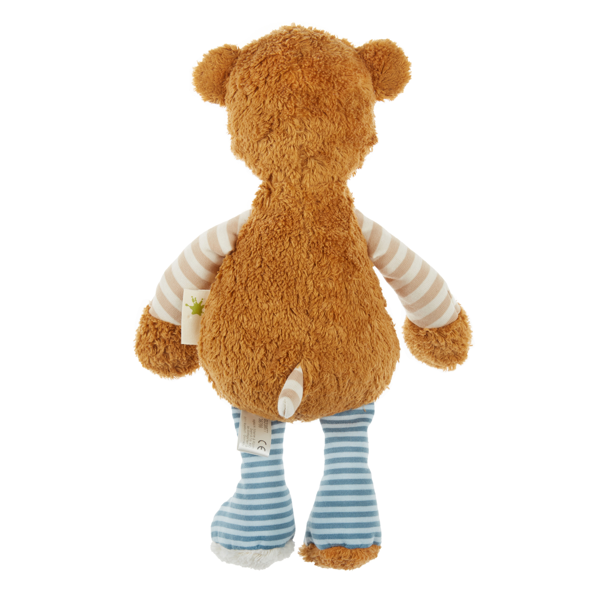 Plush toy patchwork bear, organic Green Plush toy patchwork bear, organic Green