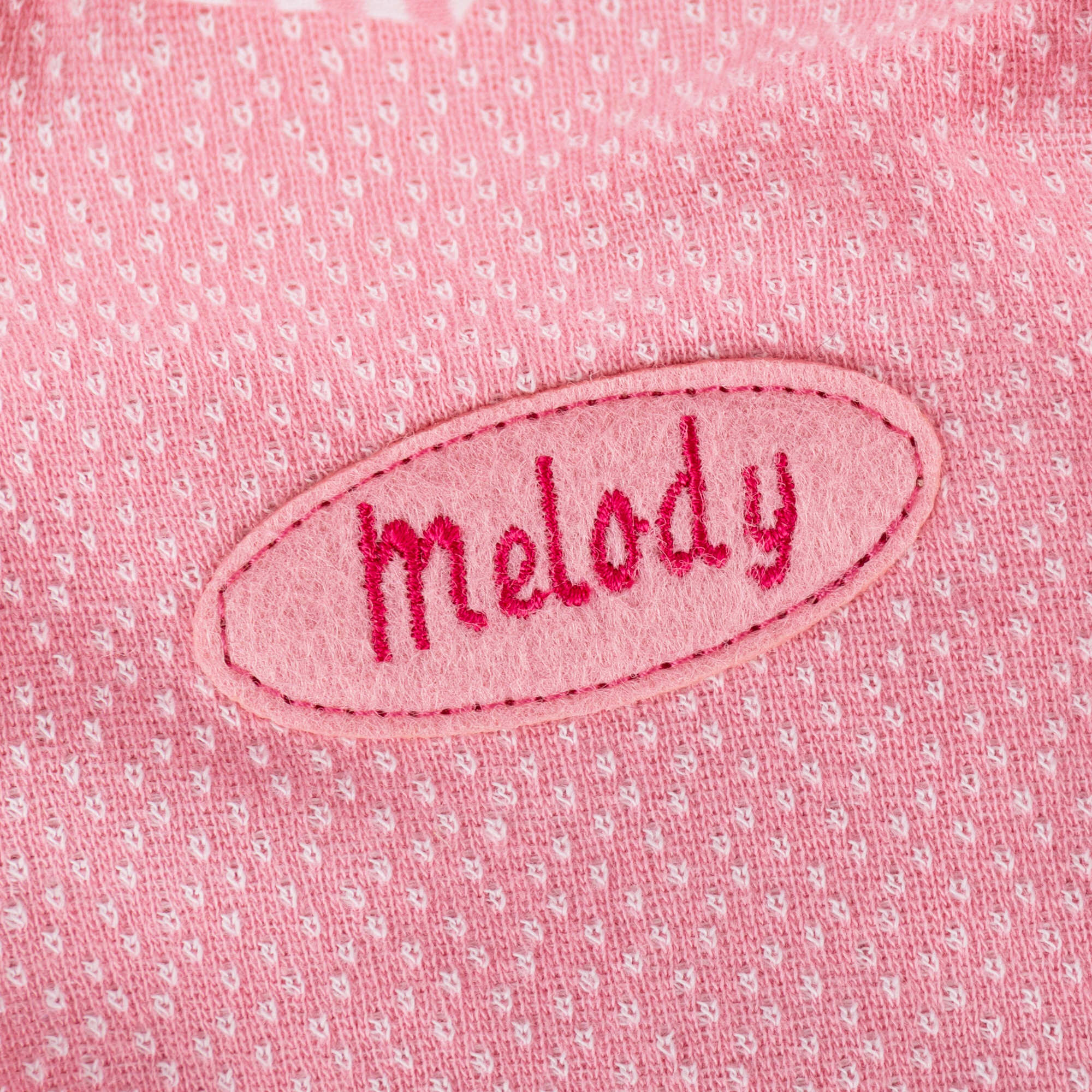 Individualized baby lovey rabbit, pink Individualized baby lovey rabbit, pink