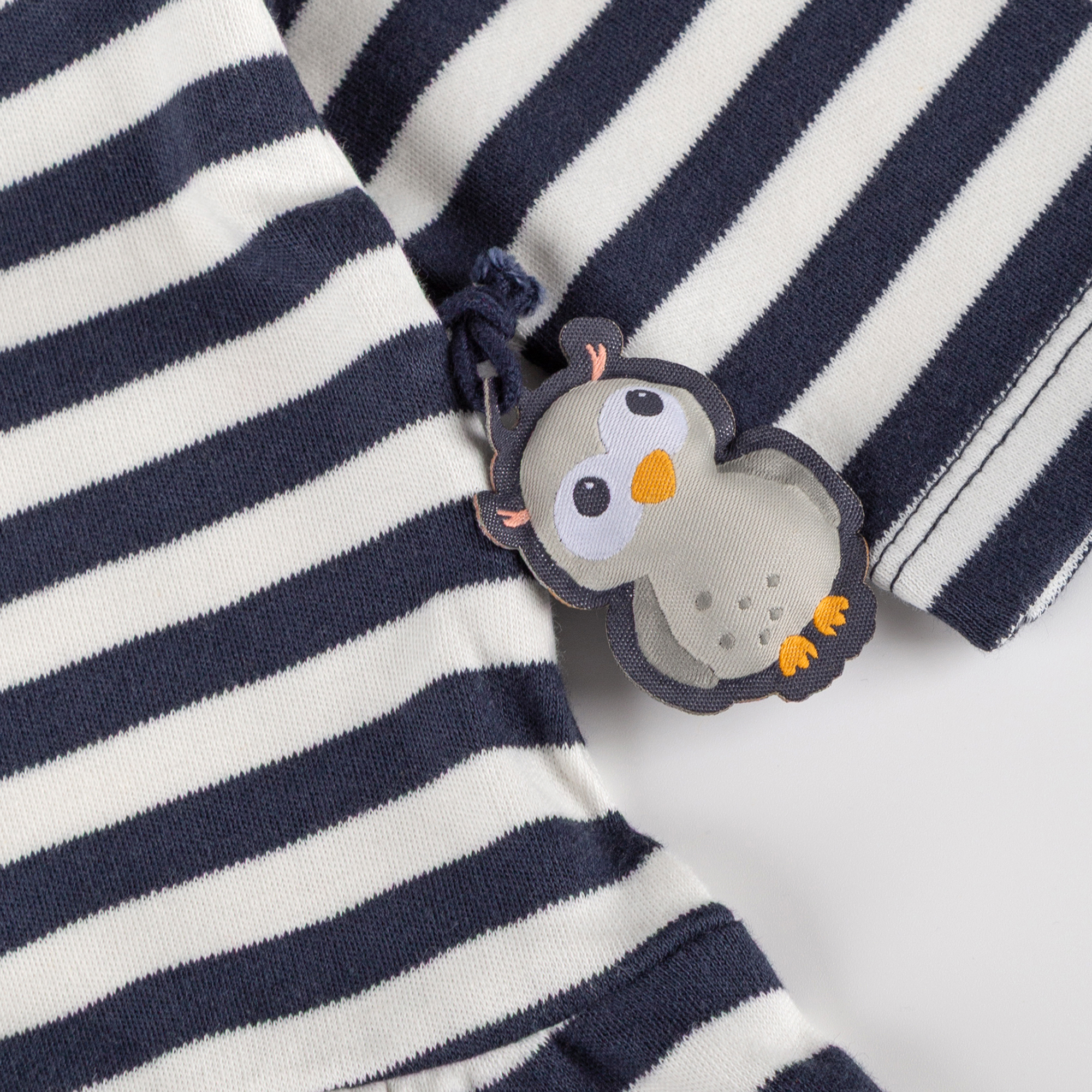 Long-sleeved baby flounce dress Curious Owl