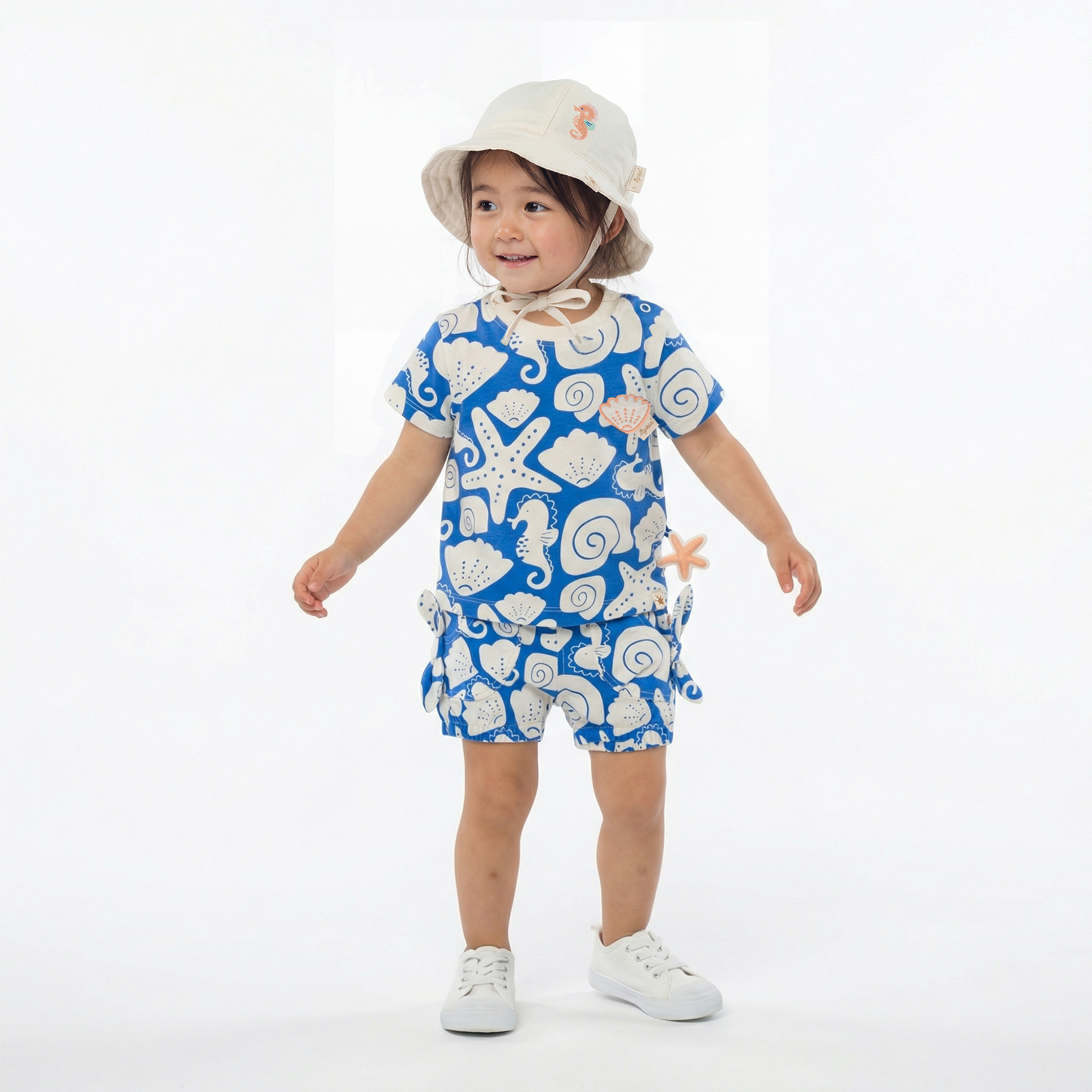 Baby Sonnenhut Seepferdchen, weiß