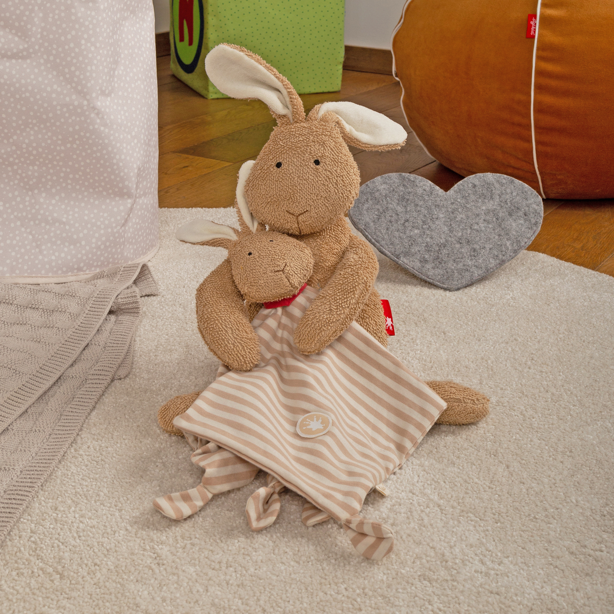 Baby Schnuffeltuch Hase, beige Baby Schnuffeltuch Hase, beige