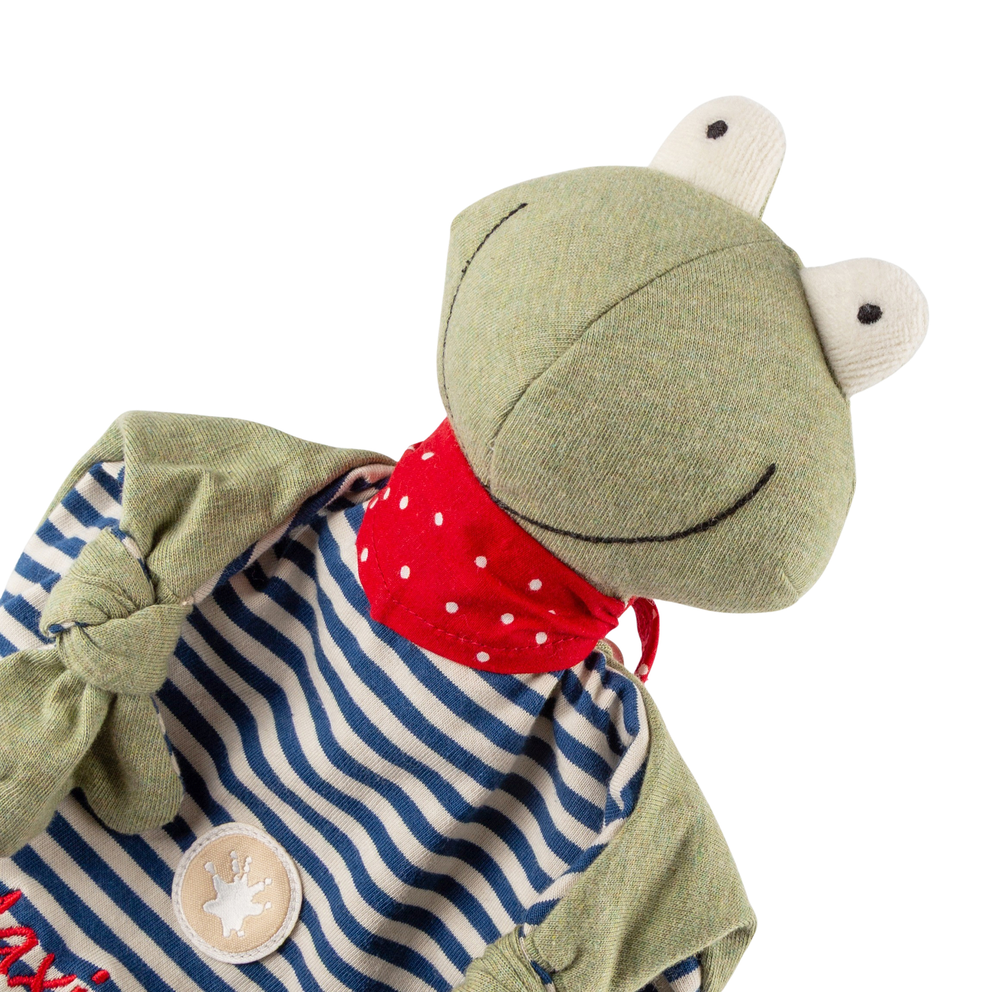 Namensschnuffeltuch Frosch, Green Collection