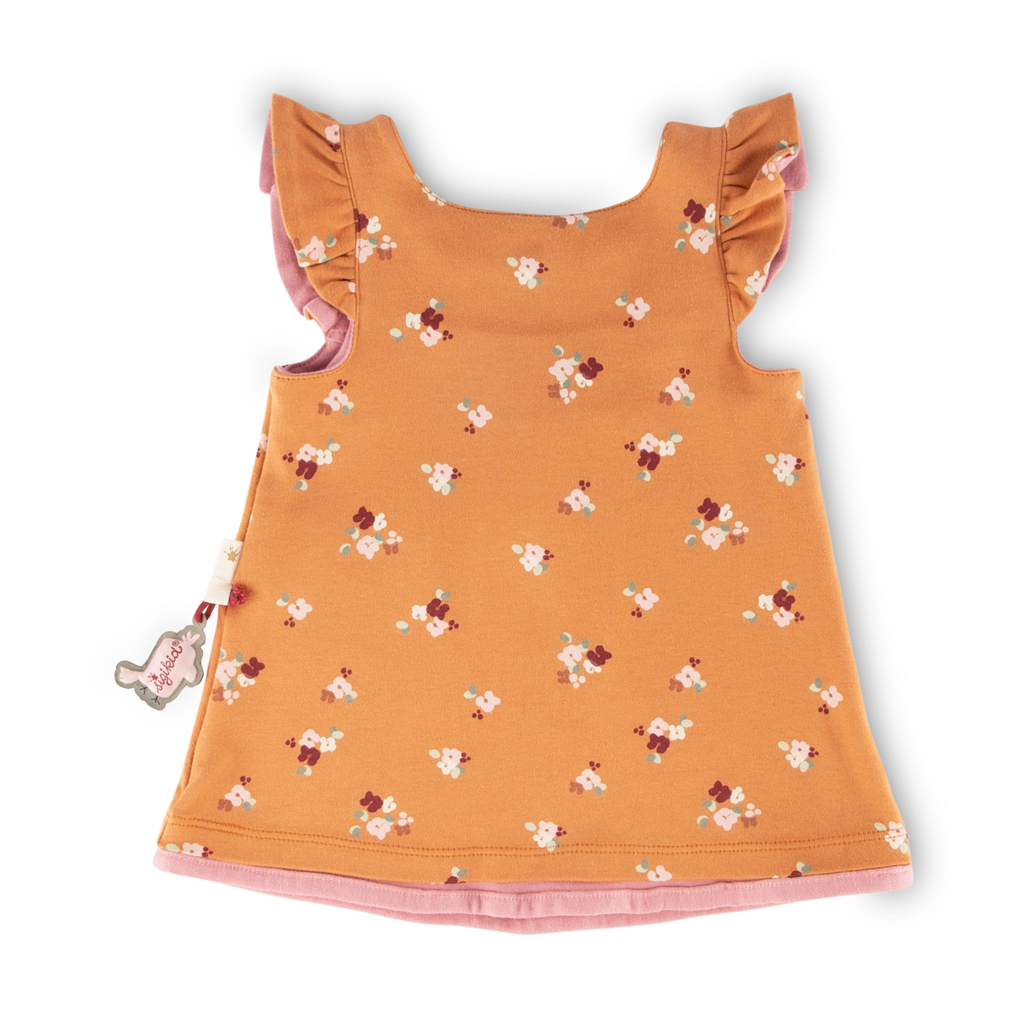 Baby Wendekleid, Blümchen Print und rosa Baby Wendekleid, Blümchen Print und rosa