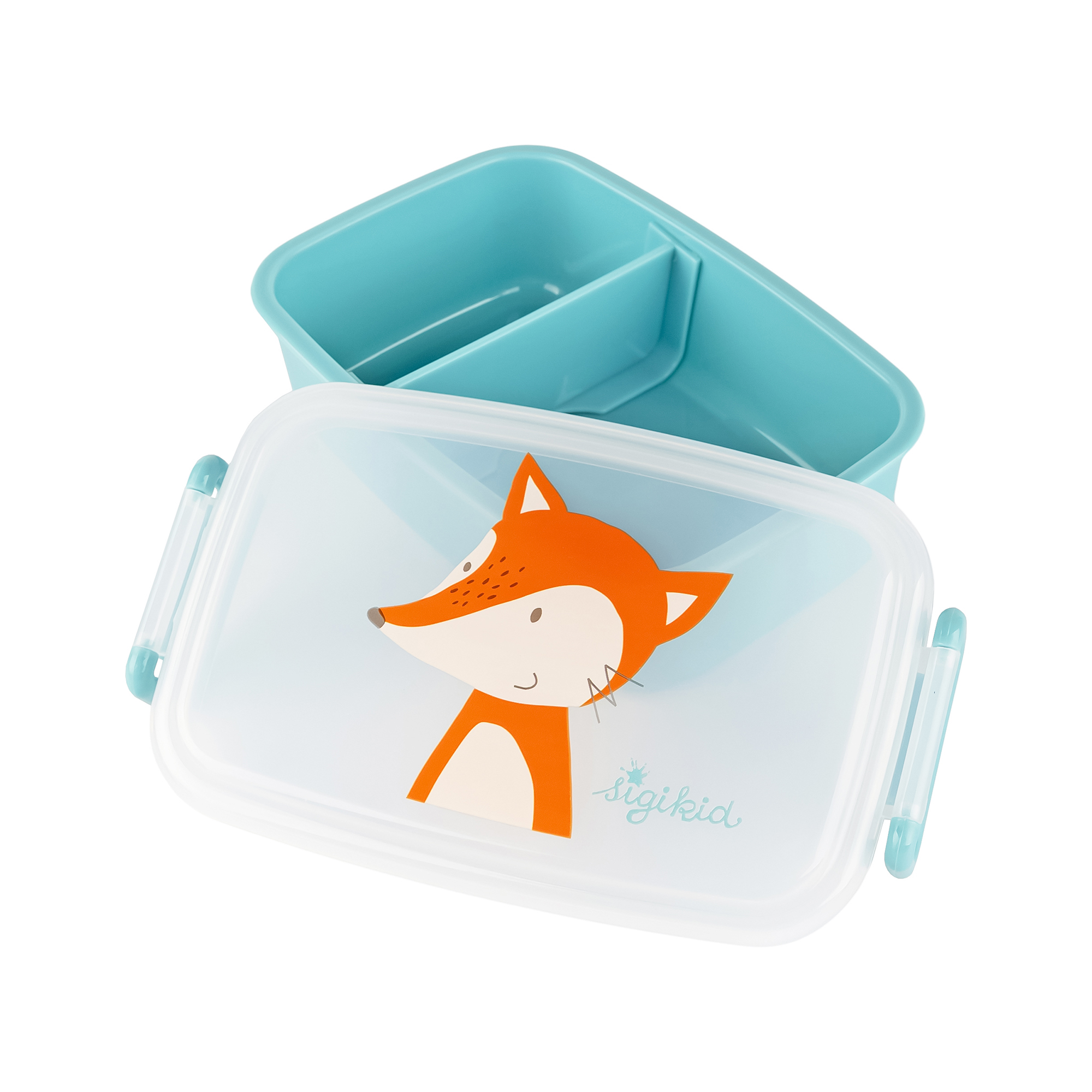 Kinder Set 250ml Edelstahl Trinkflasche und Brotbox, Fuchs