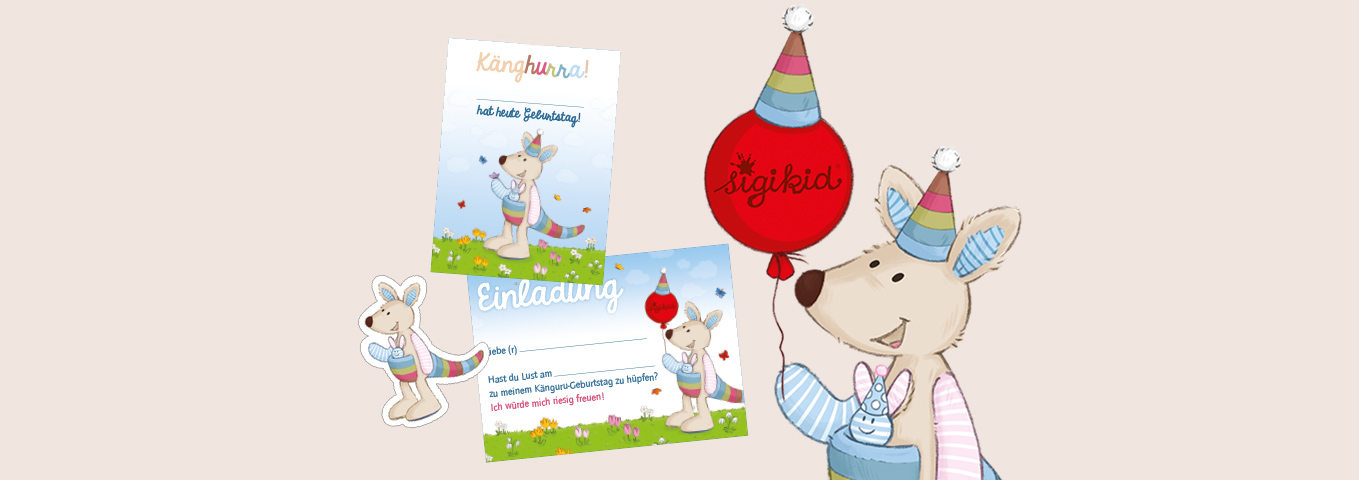 Känguru Motto- Kindergeburtstag