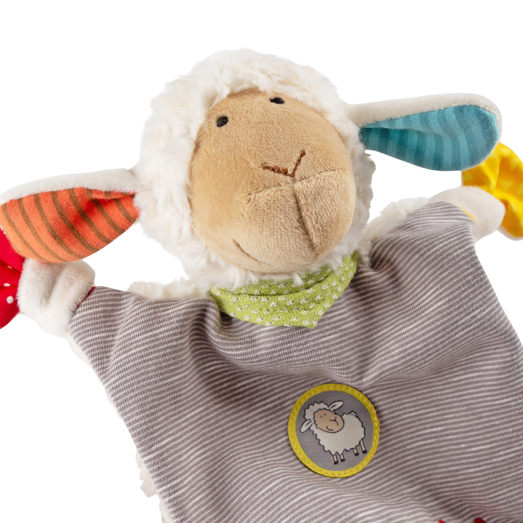 Baby comforter sheep, name embroidery