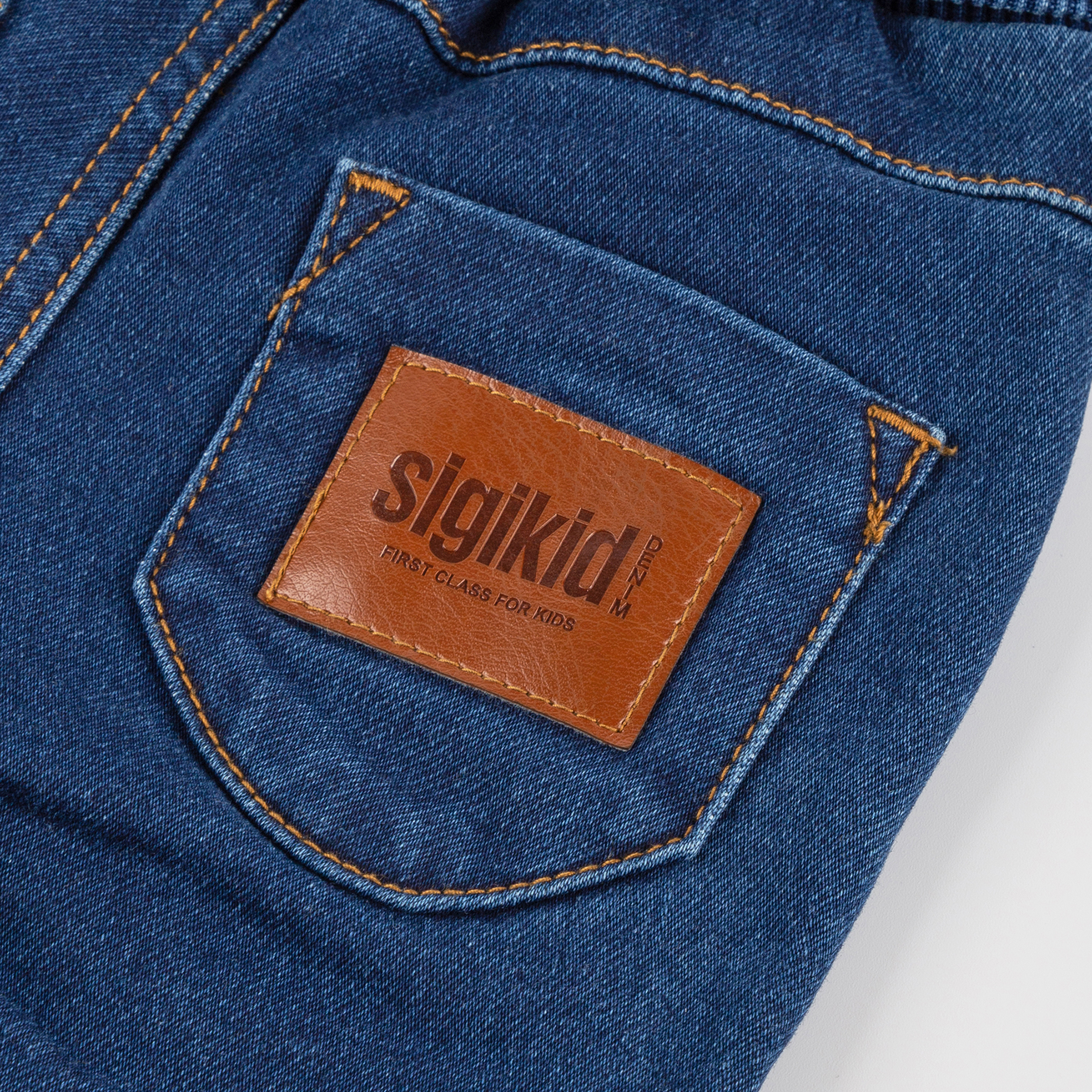 Babyjeans aus Sweat Denim, dunkelblau Babyjeans aus Sweat Denim, dunkelblau