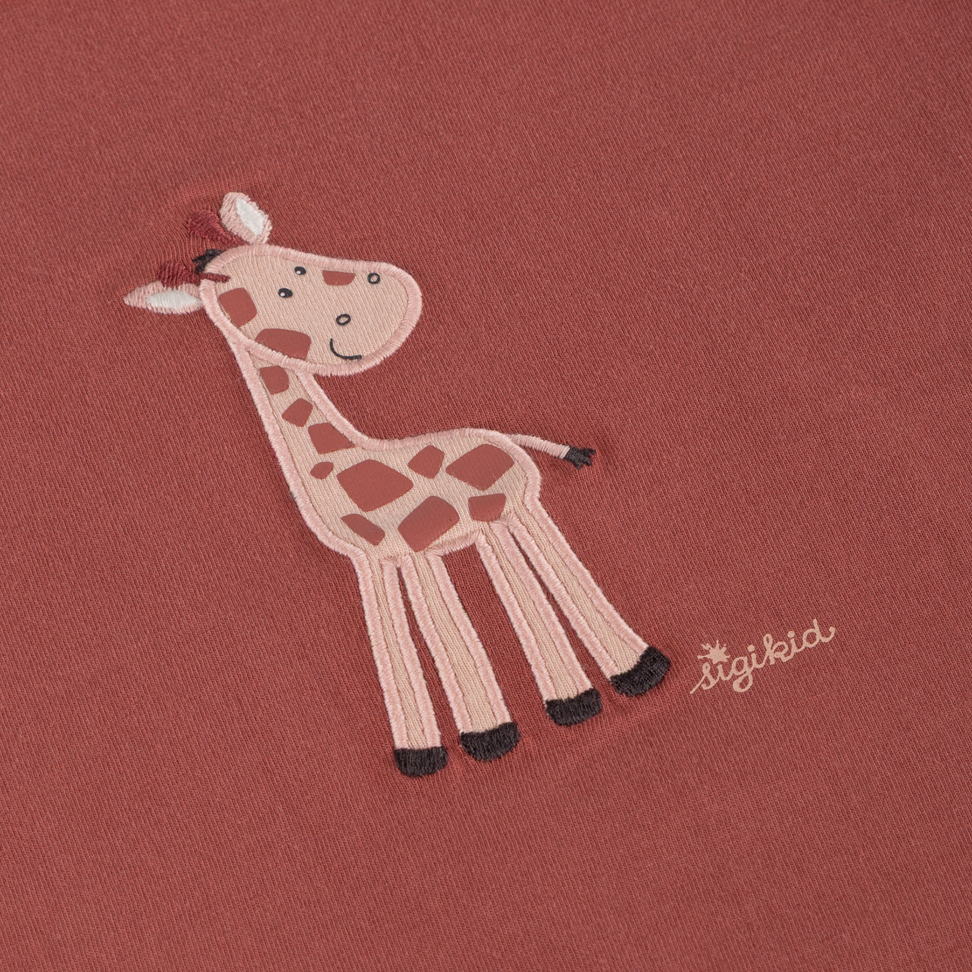 Kinder Sommer Top Giraffe, rotbraun