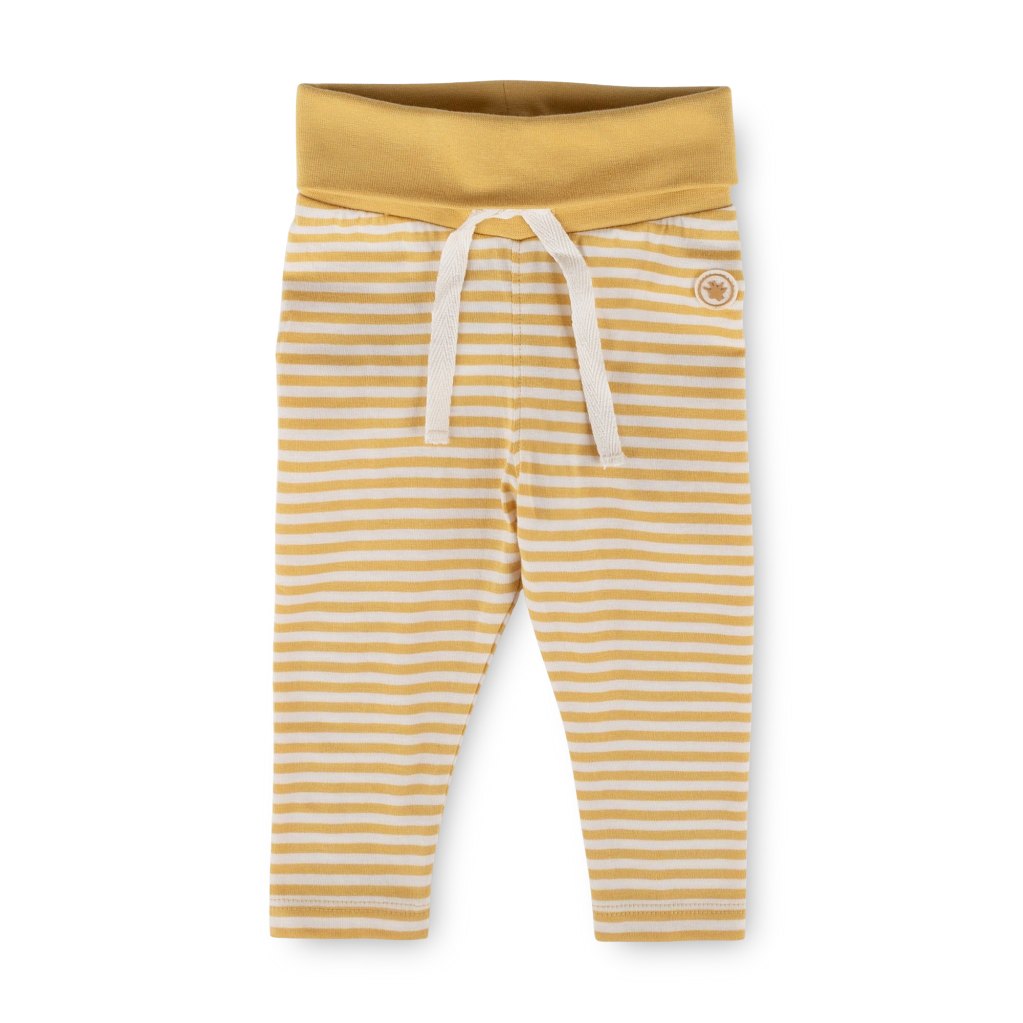 Newborn baby leggings, yellow striped