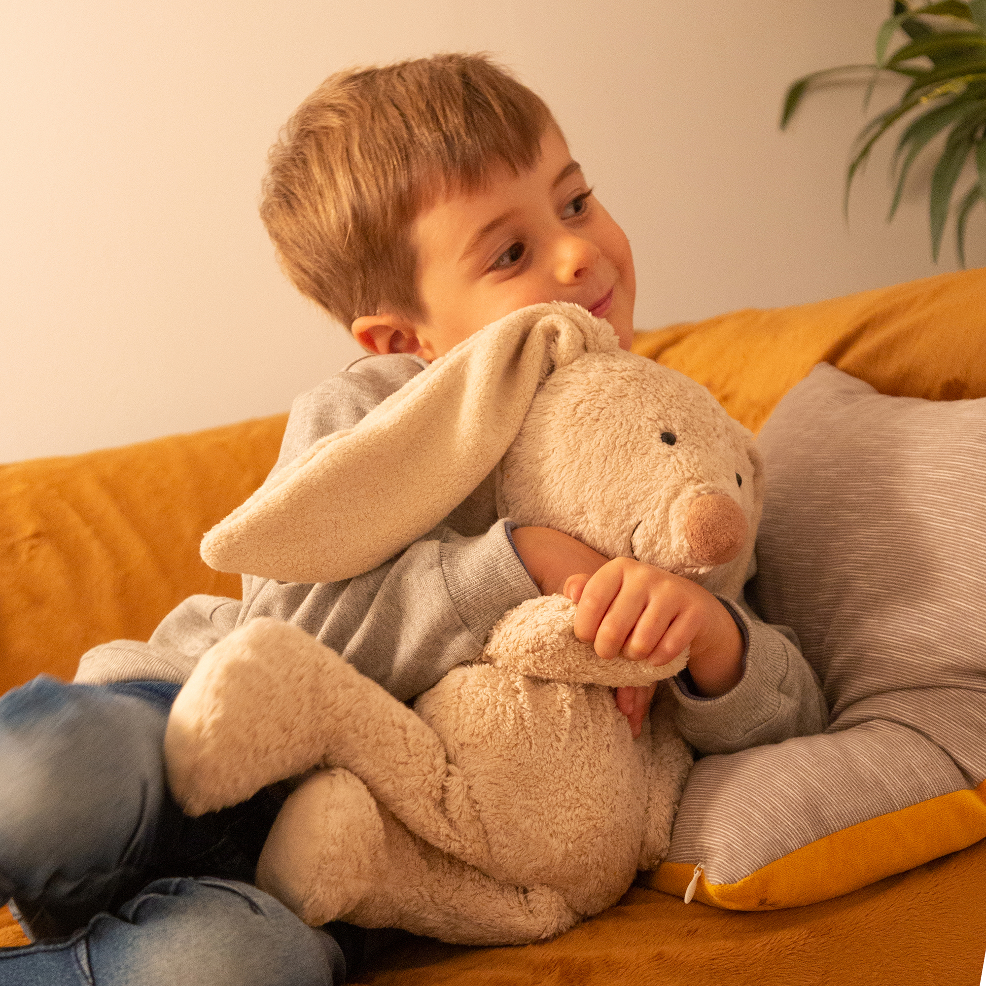 Kuscheltier Hase beige, groß Kuscheltier Hase beige, groß